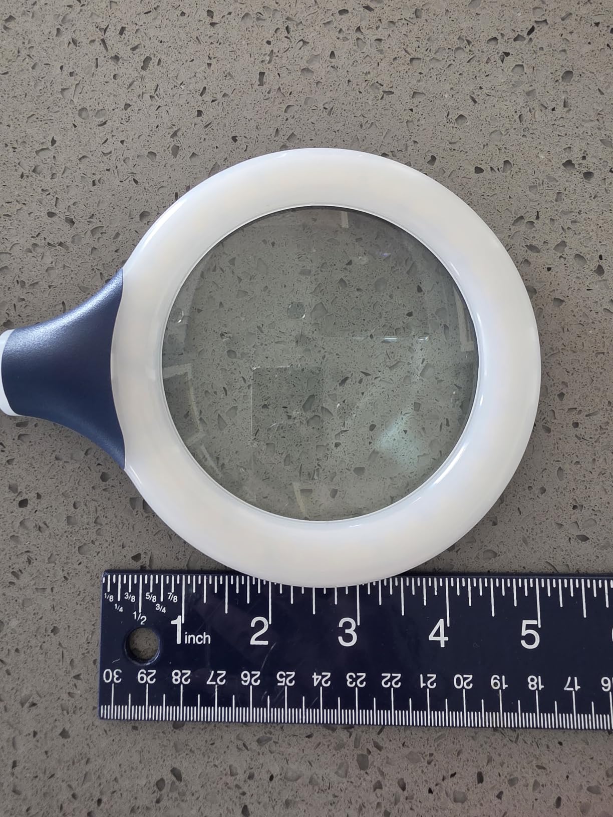10X Magnifying Glass with Light and Clamp, 5 Color Modes Stepless Dimmable Lighted Magnifier with Stand, Flexible Gooseneck LED Desk Lamp Hands Free for Craft Reading Painting Hobby Close Work customer photo 2