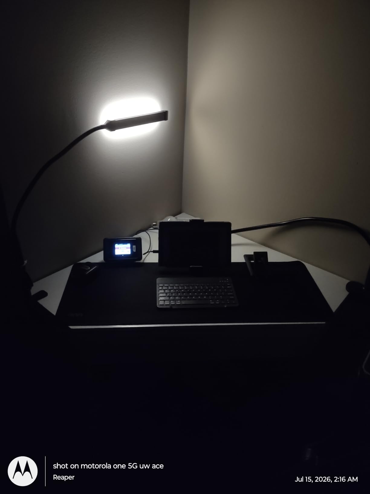 Voncerus LED Desk Lamp with Clamp, Clip on Lights for Home Office, Black | 3 Modes 10 Brightness, Long Flexible Goose-Neck, Eye-Caring, Memory Function, Energy Efficient, USB Adapter, Metal customer photo 2