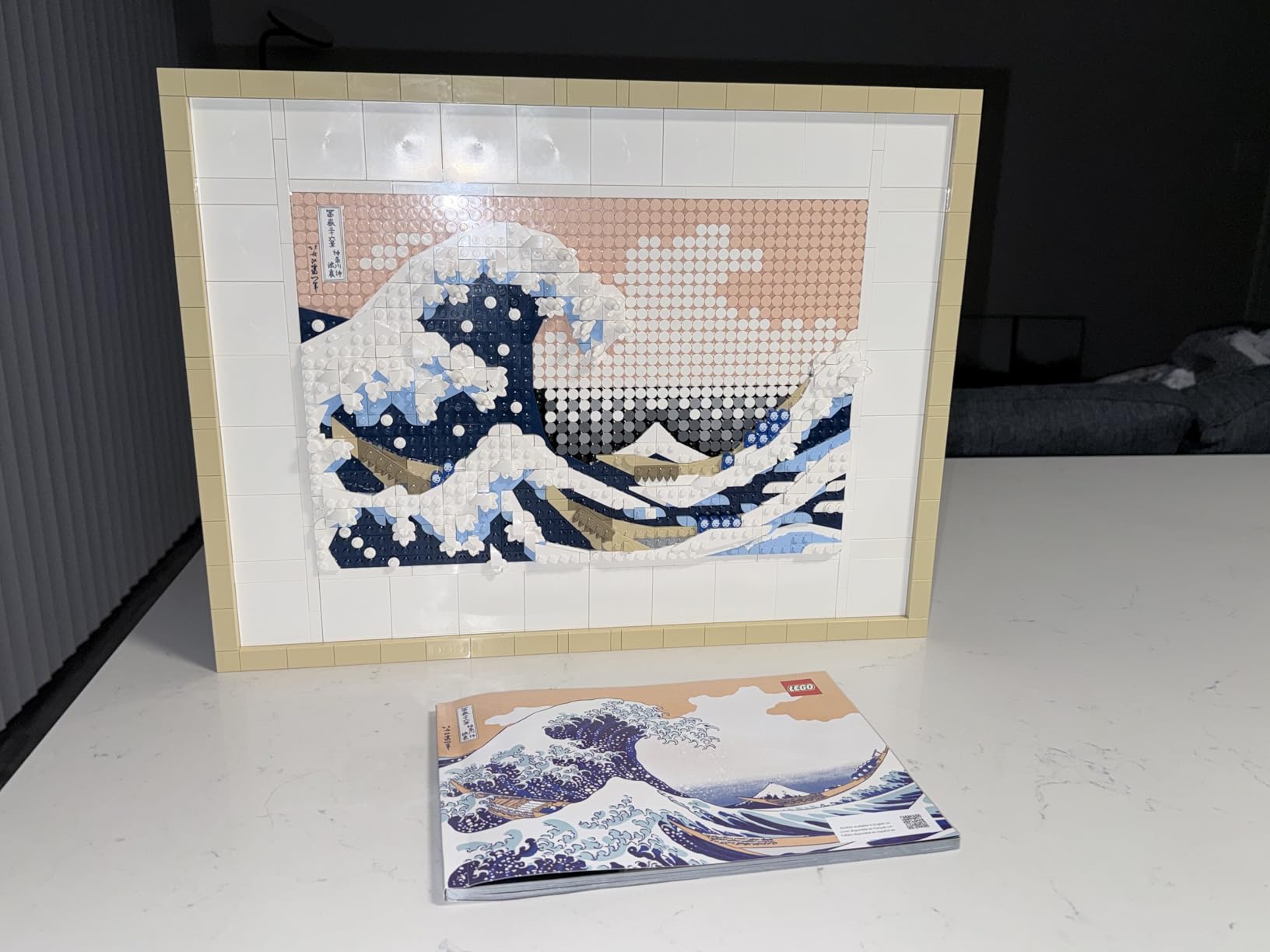 LEGO Art Hokusai The Great Wave Framed Japanese Wall Art Building Set - Unique Wall Decor for Home, Room, or Office - Fun Activity for Adults, Ages 18+ - Gift for Men and Women - 31208 customer photo 2
