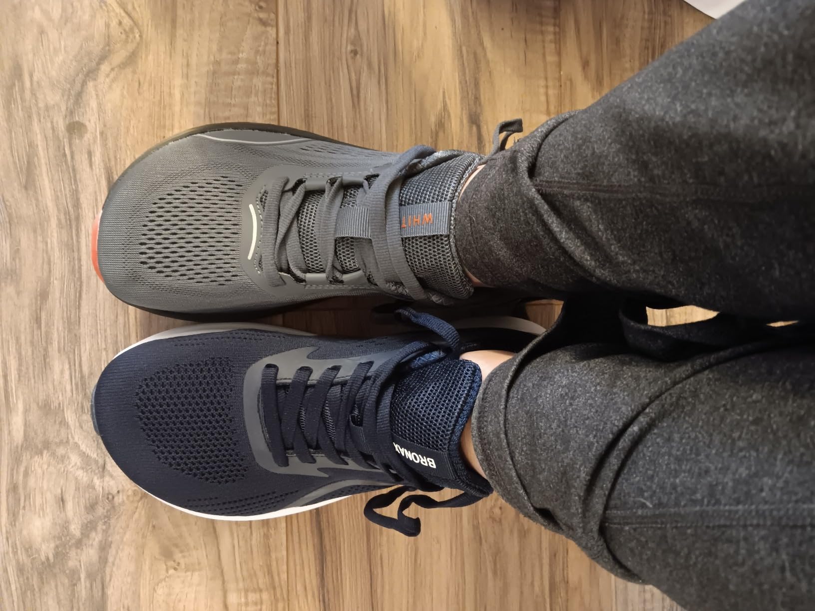 BRONAX Men's Wide Toe Box Supportive Road Running Shoes S71 customer photo 1