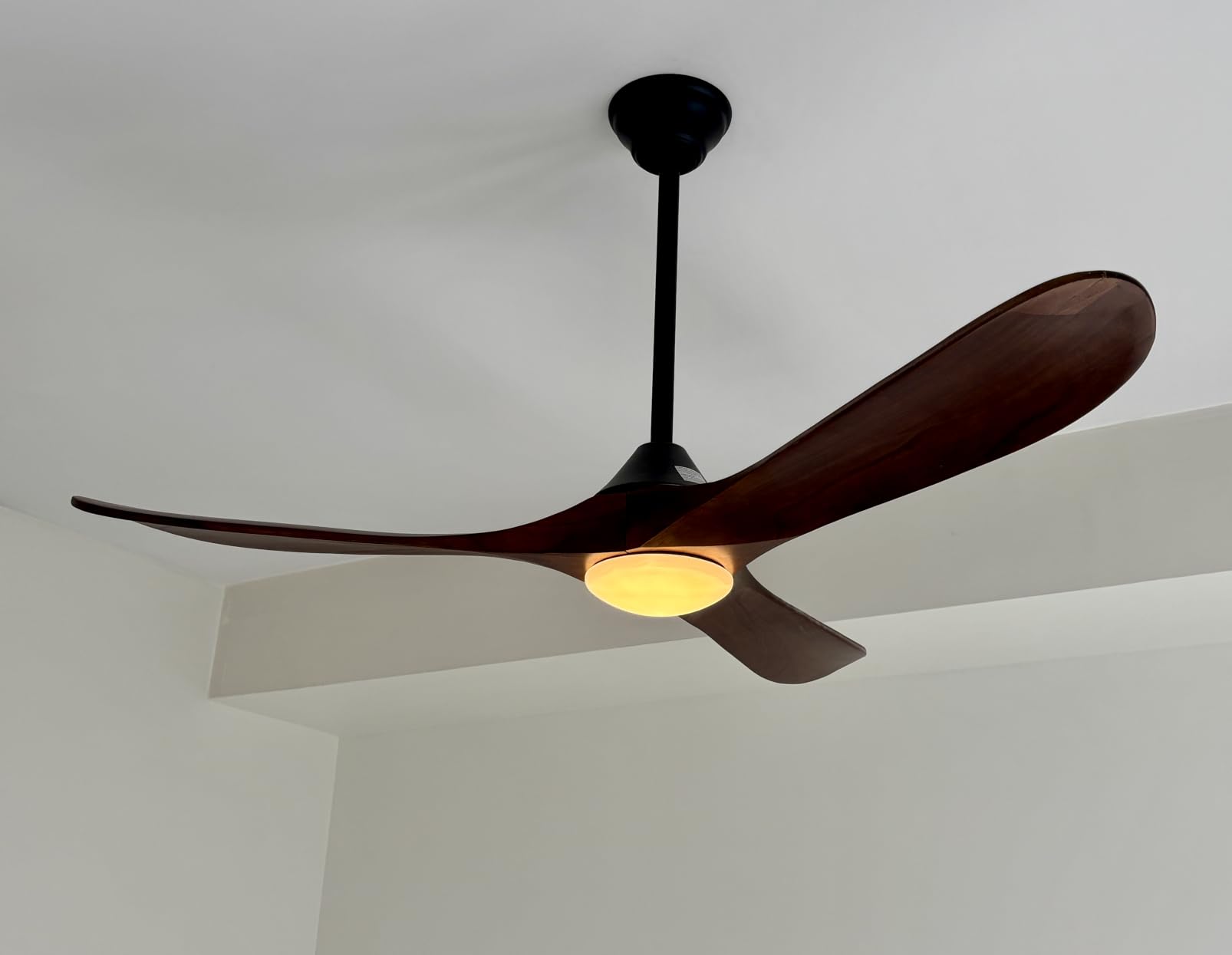 70 inch Wood Ceiling Fans with Lights and Remote, 8852 High CFM customer photo 2