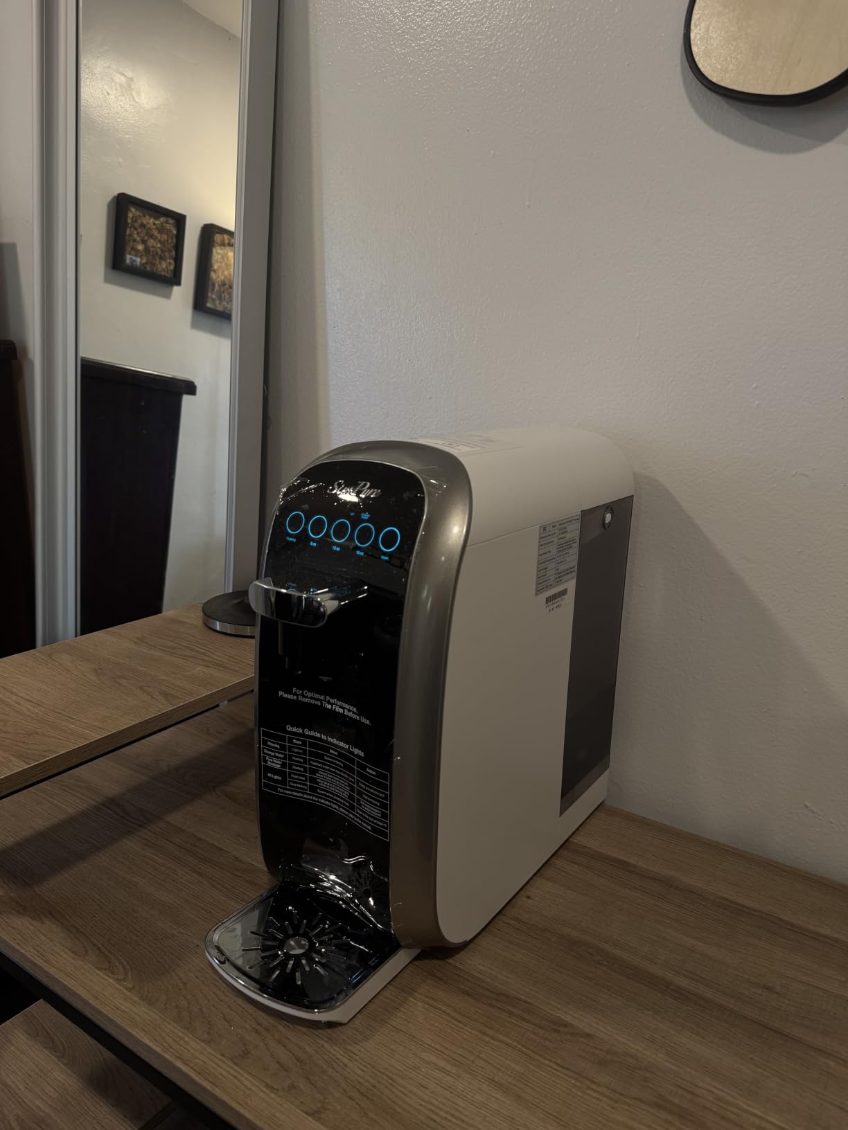 SimPure Y7P-BW UV Countertop Reverse Osmosis Water Filter, 5 Stage RO customer photo 1