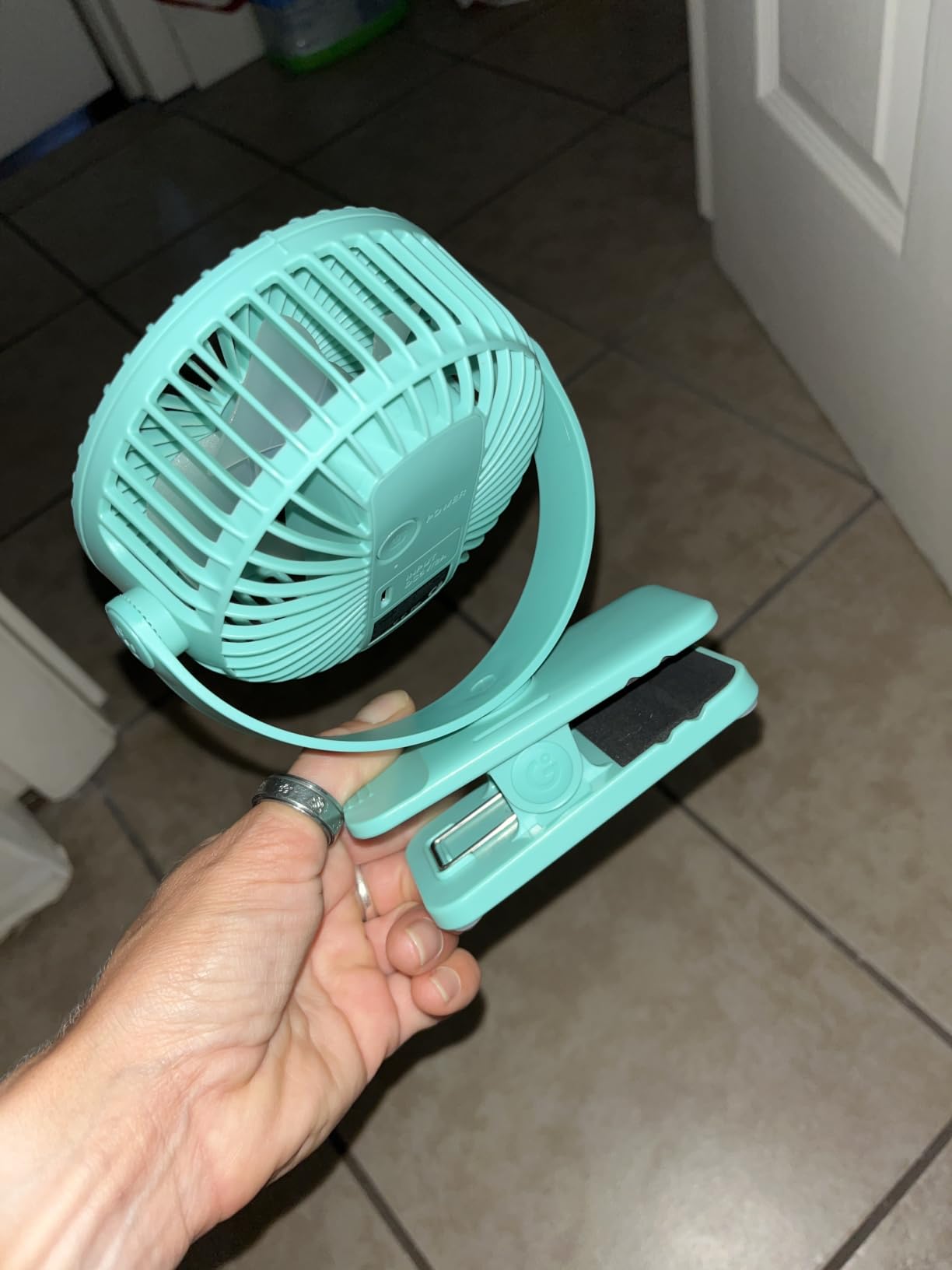 Gaiatop Portable Clip on Fan, Mini Personal Quiet Rechargeable Fan customer photo 2