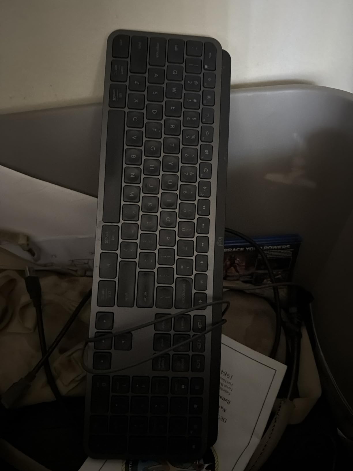 Logitech MX Keys S Wireless Keyboard Low Profile Fluid Precise - Graphite | USB-C rechargeable, 10 days battery, Pairs 3 devices, Smart backlit keys adapt to environment, Logi Bolt USB receiver customer photo 1