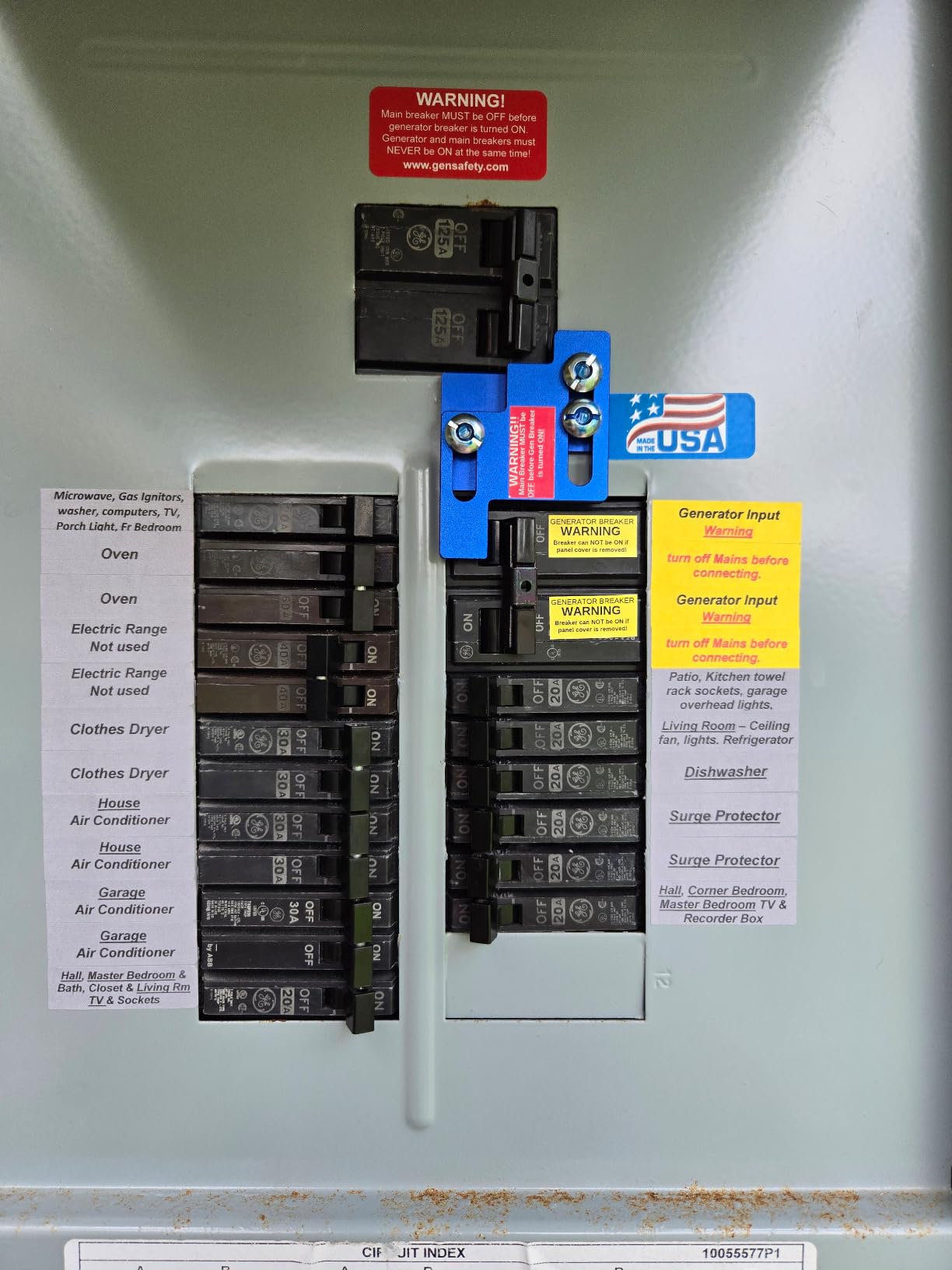 Generator Interlock Kit Compatible with General Electric GE 150 or 200 Amp customer photo 1