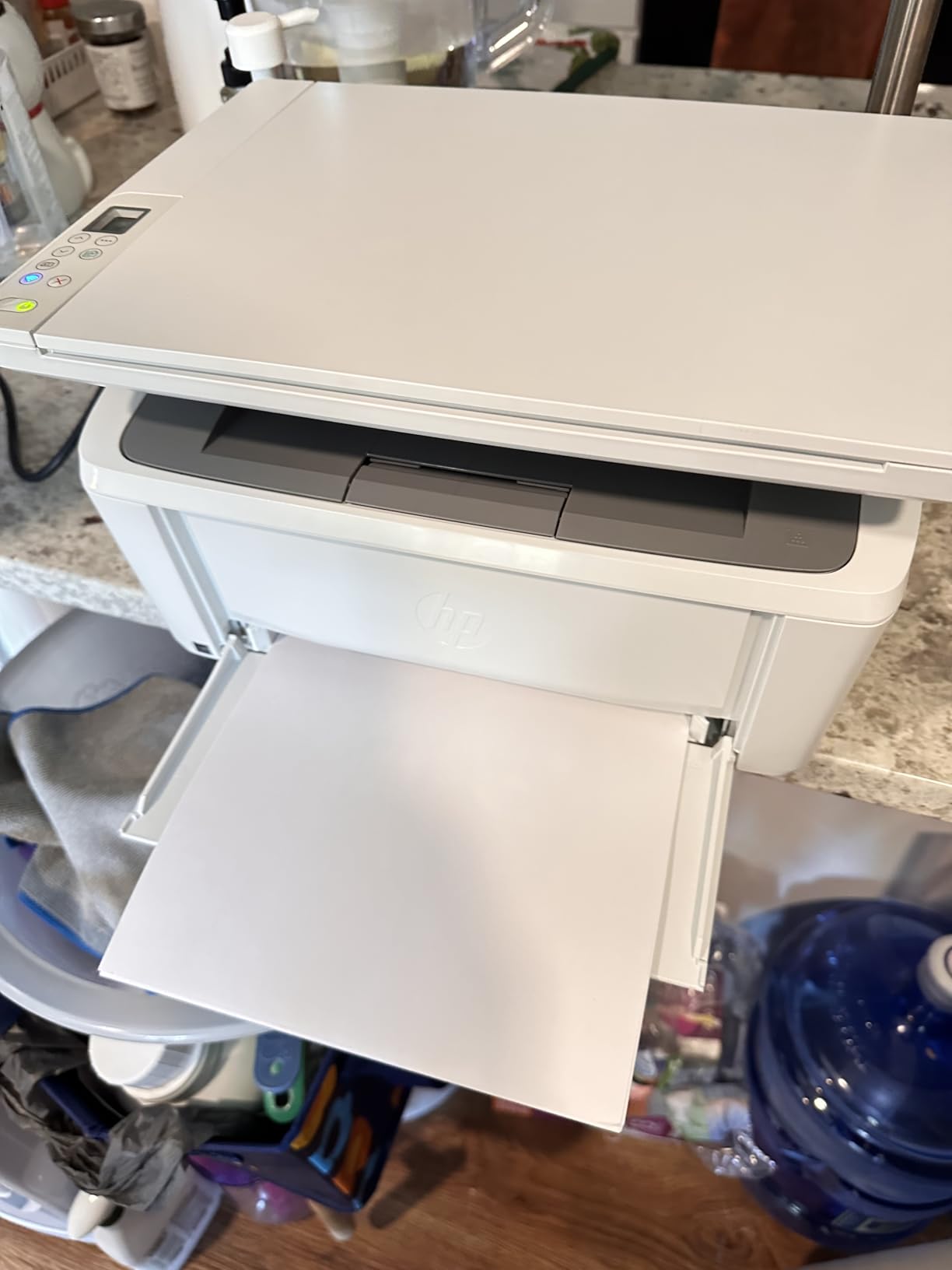 HP Laserjet MFP M140w Wireless Monochrome All-in-One Printer, Copier, Scanner, Phone, Tablet, for Home, Office Use, Easy Setup, Auto-On/Off Technology Compact White 7MD72F (Renewed) customer photo 1