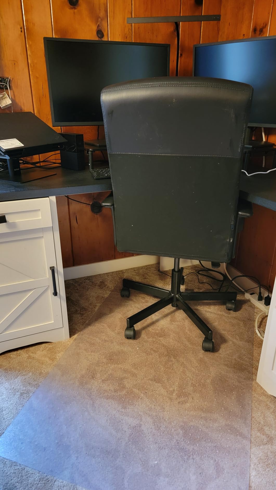 GORILLA GRIP Office Chair Mat for Carpet Floors, Heavy Duty, 29x47 Clear | Easy Glide Slip Resistant Mats Under Desk, Carpeted Floor Protector for Work and Gaming Rolling Chairs, Computer Accessories customer photo 2