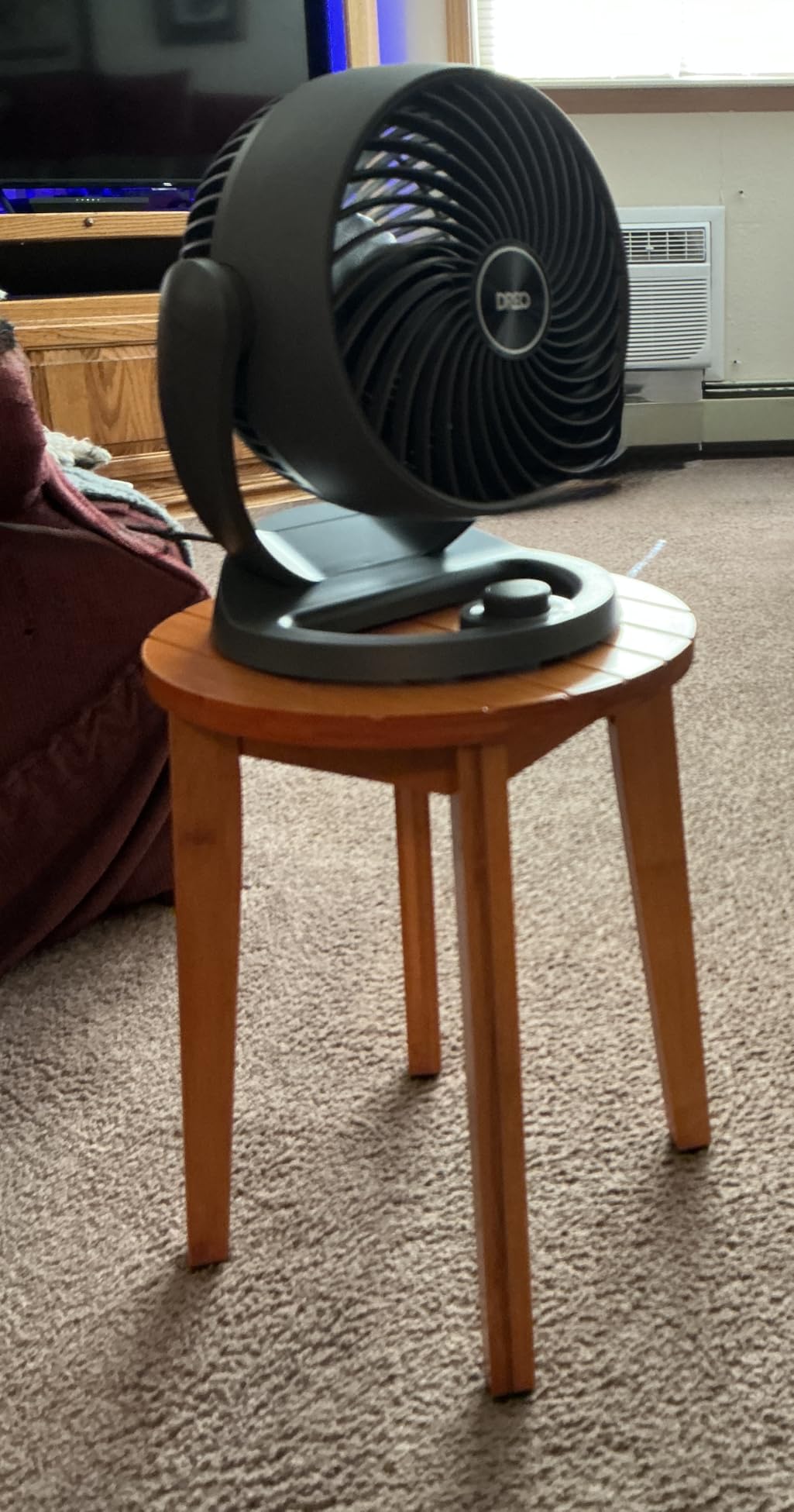 DREO Fan for Bedroom, 12 Inches, 70ft Powerful Airflow, 25db Quiet Table Air Circulator Fans for Whole Room, 120° Adjustable Tilt, 3 Speeds, Desktop Fan for Home, Office, Kitchen customer photo 1