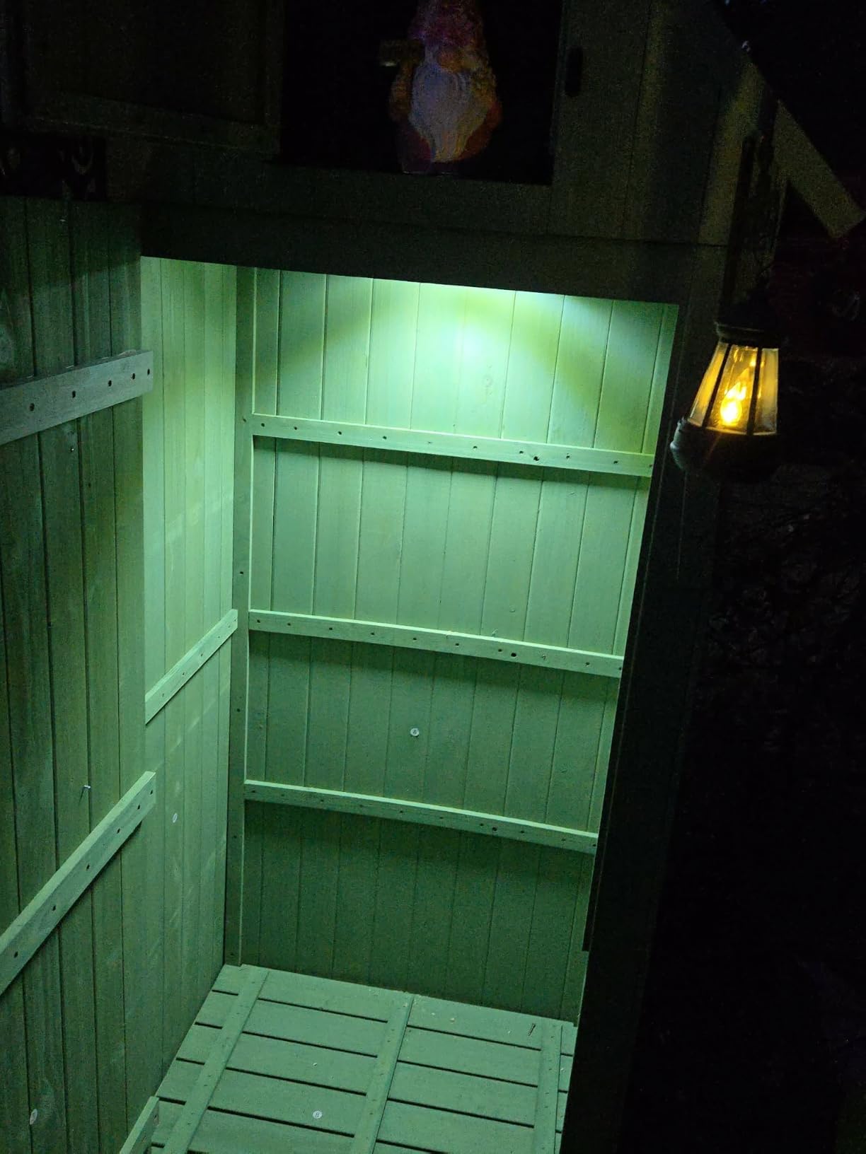 JACKYLED Solar Lights Outdoor with Motion Sensor, 113LED Cool White 1 Pack customer photo 1