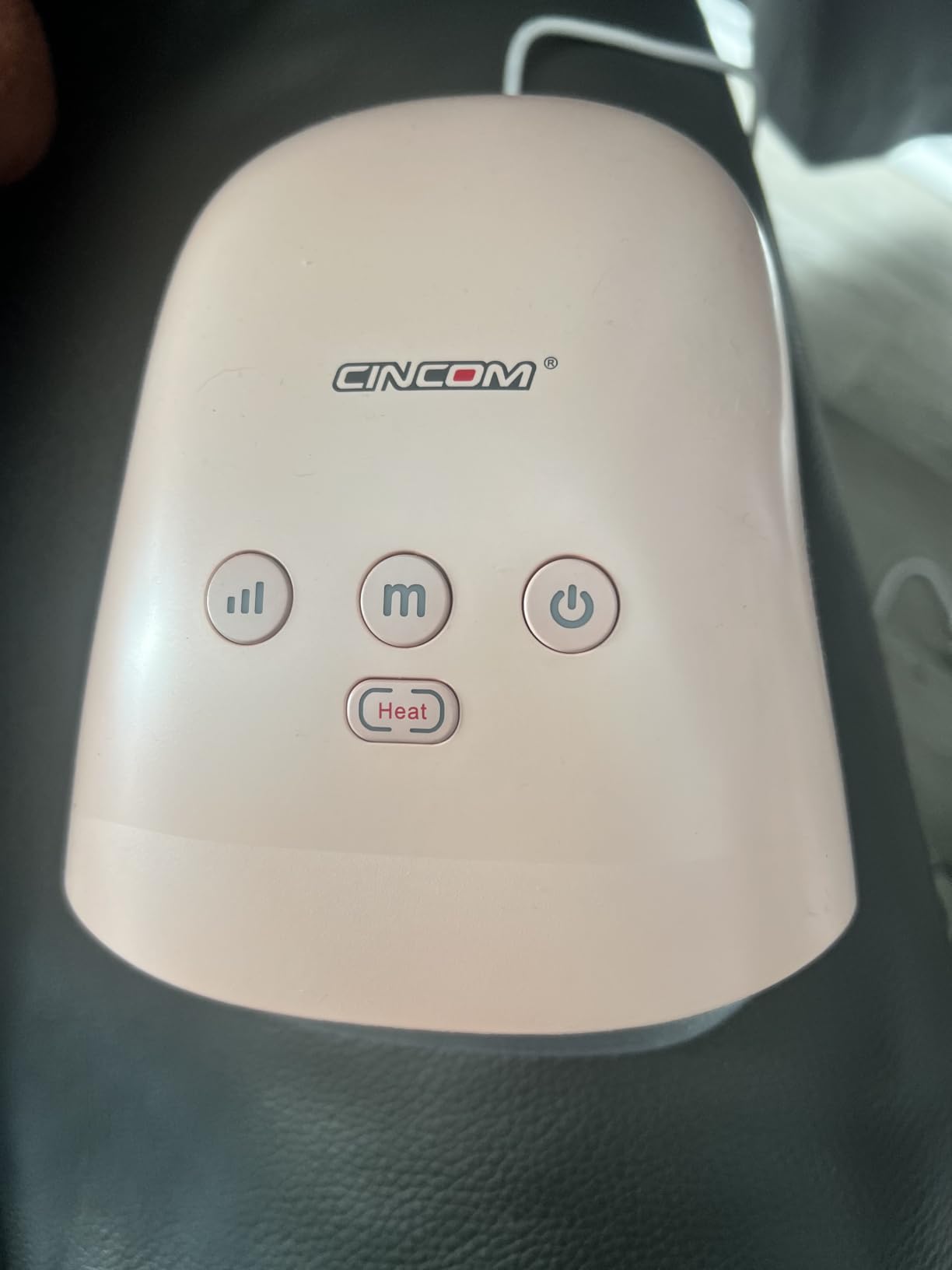 CINCOM Cordless Hand Massager with Heat and Compression, Blue customer photo 1