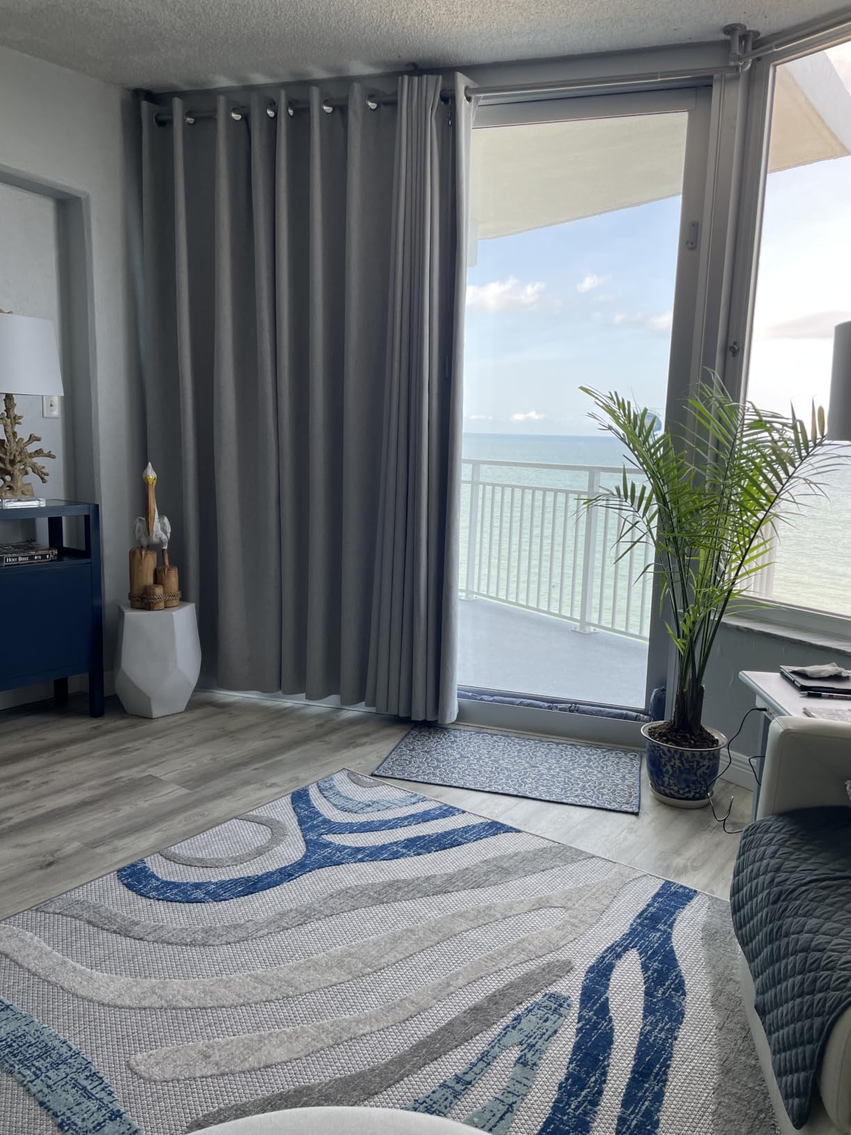 H.VERSAILTEX 100% Blackout Curtains for Bedroom Thermal Insulated POLYESTER,ACRYLIC Textured Curtains Heat and Full Light Blocking Drapes Living Room Curtains 2 Panel Sets, Bleached Sand, 52x84inch customer photo 1