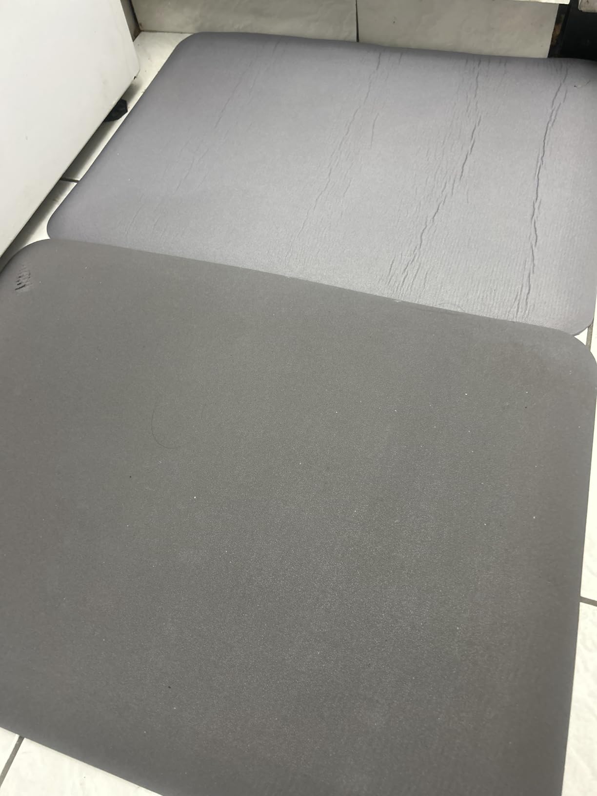 4/5 Inch Thick Kitchen Mat - Cushioned Anti Fatigue Mat for Kitchen Floor | Easy to Clean, Water Resistant, Non-Slip Thicker Rug, Standing Desk Mat for Sink, Office, Kitchen (17''x24'', Black) customer photo 2