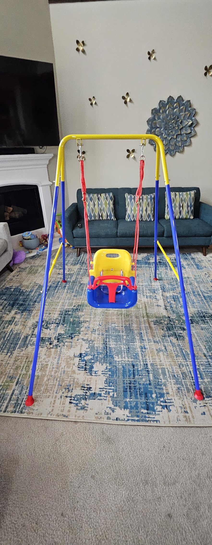 Foldable Toddler Swing Set for Indoor & Outdoor Use customer photo 2