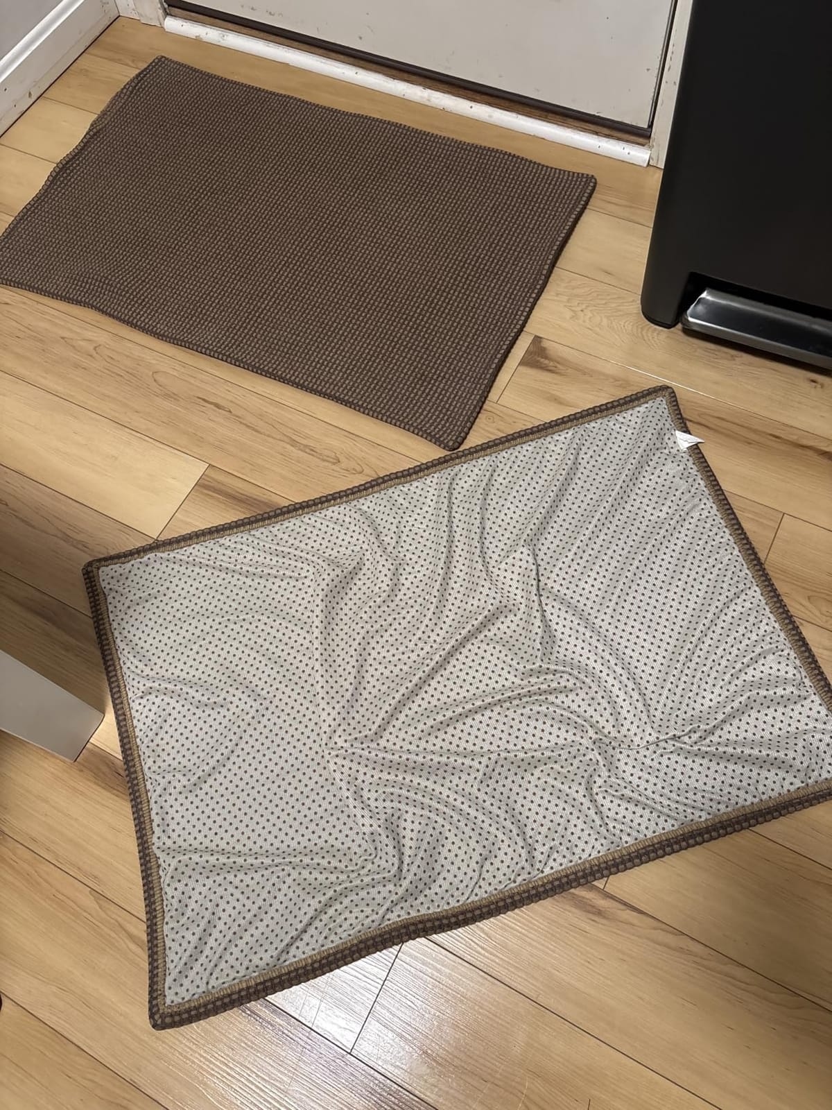 KOZYFLY Washable Area Rug 5x7 ft Rubber Backed Non Slip Rugs for Living Room Braided Cotton Bedroom Rug Woven Office Rugs Indoor Floor Carpets for Dining Bedroom Living Room, Orange Beige/Tan/Brown customer photo 2
