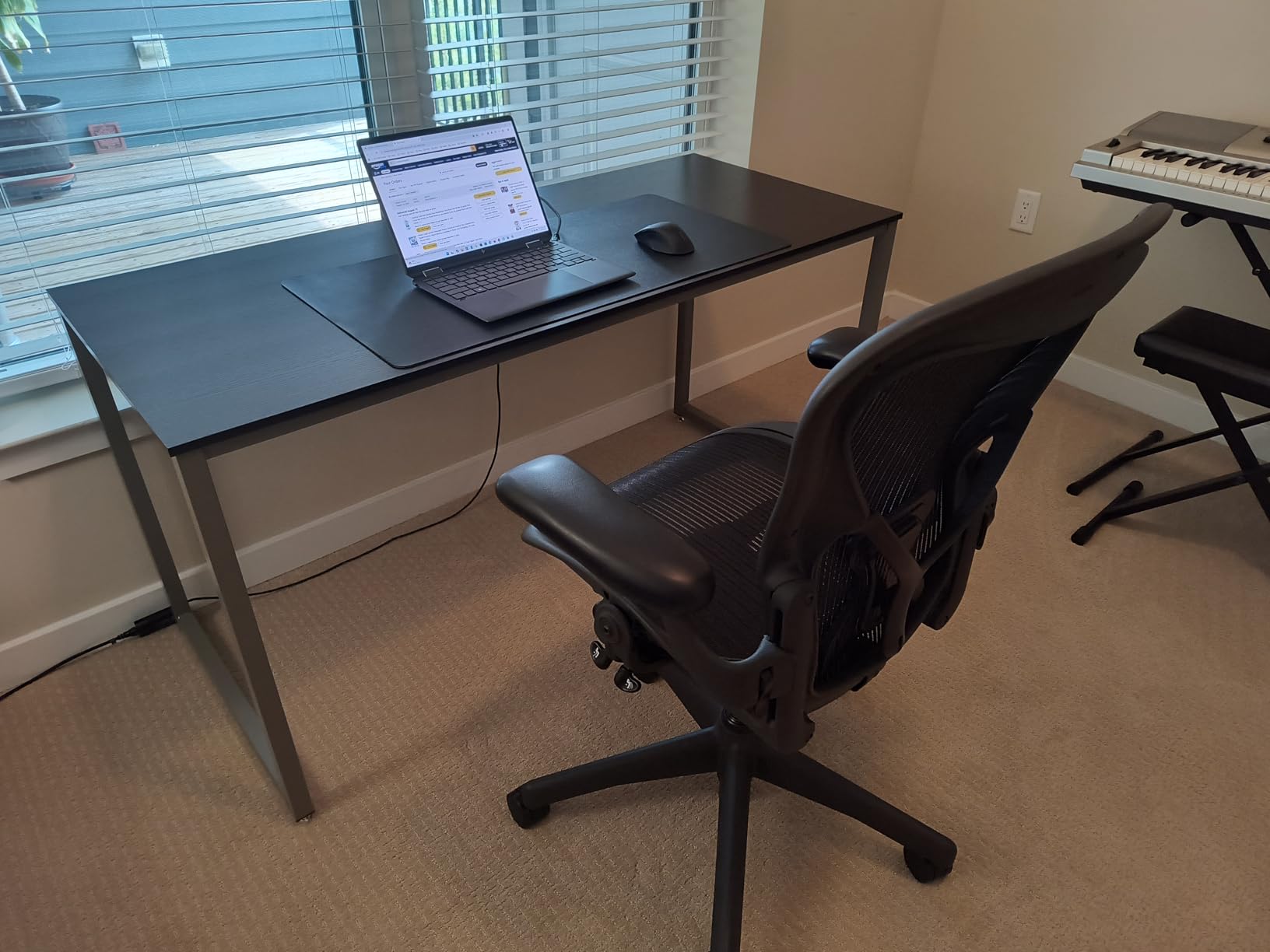 SHW Mission 55 x 60 L-Shape Home Office Computer Desk, White customer photo 1