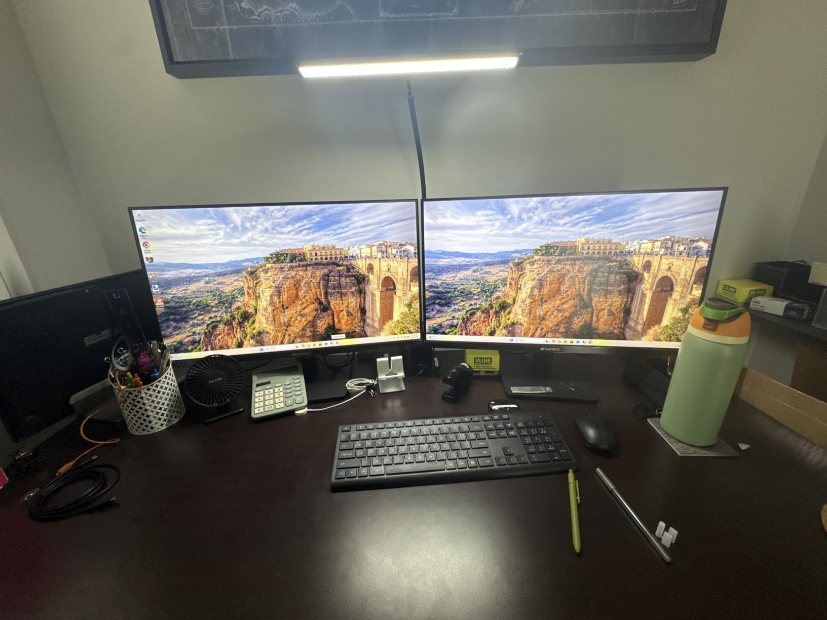Airlonv LED Desk Lamp with Clamp, 17