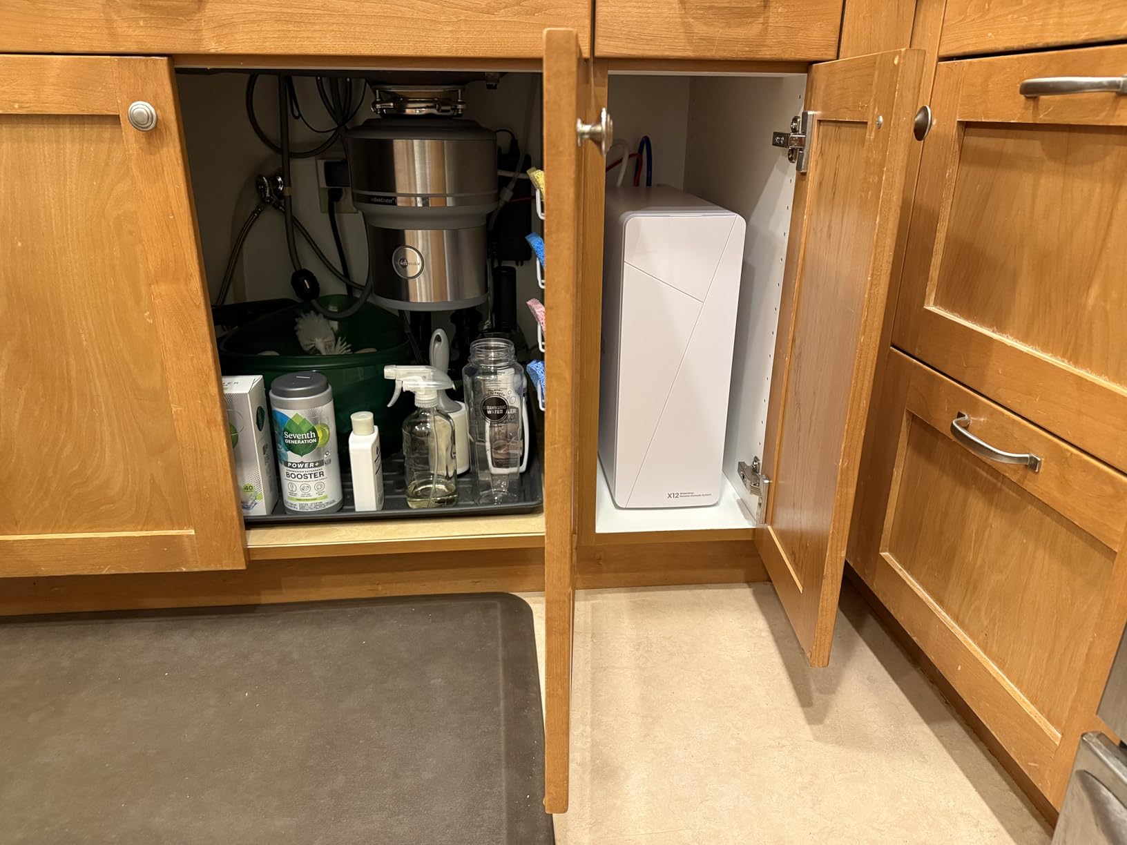 Waterdrop X12 Alkaline Mineral Reverse Osmosis System, 1200 GPD, Under-Sink | NSF/ANSI 42 & 58 & 372 Certified, 11-Stage Filtration, Tankless RO System, 3:1 Pure to Drain, Smart Silver Faucet, BPA Free customer photo 1