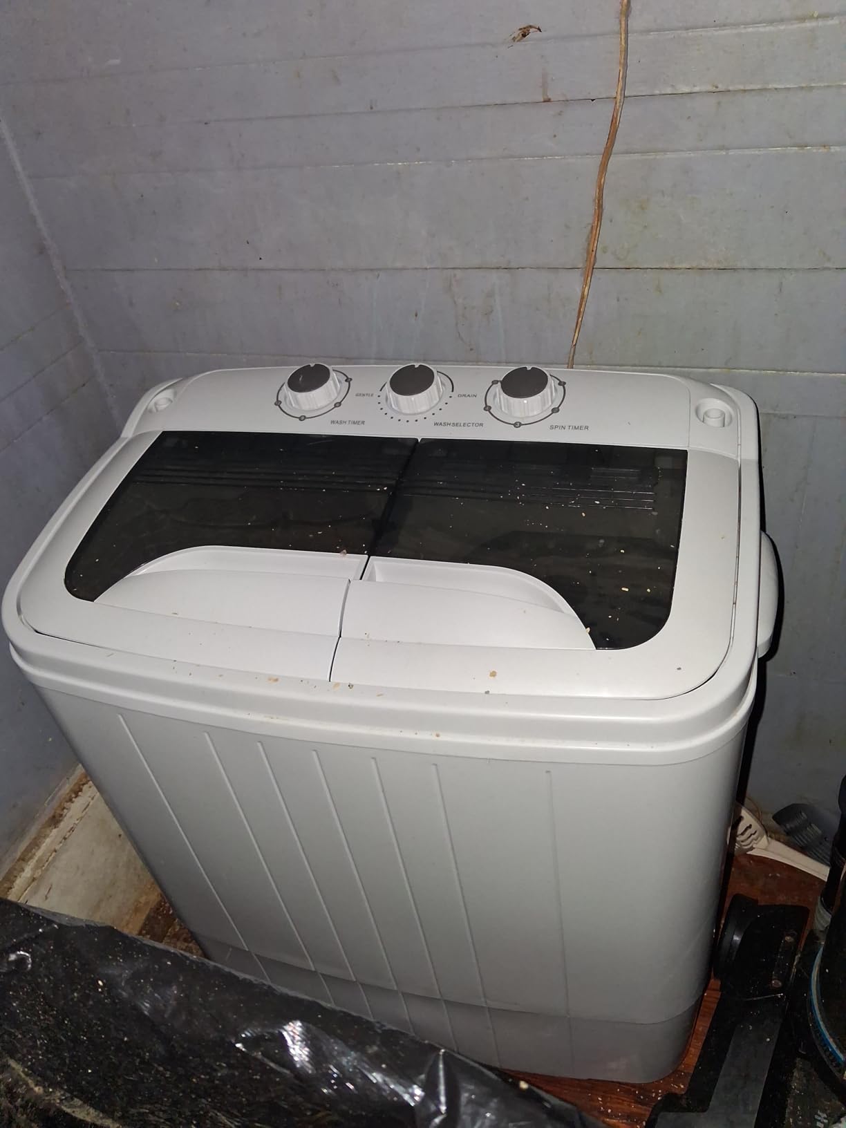 Pataku Portable Washing Machine, 25.3 Lbs Compact Mini Washer and Dryer Combo,Twin Tub Laundry Washer with Spin Cycle, Soaking Function Ideal for Apartment, Dorms, RVs Camping, Grey customer photo 1