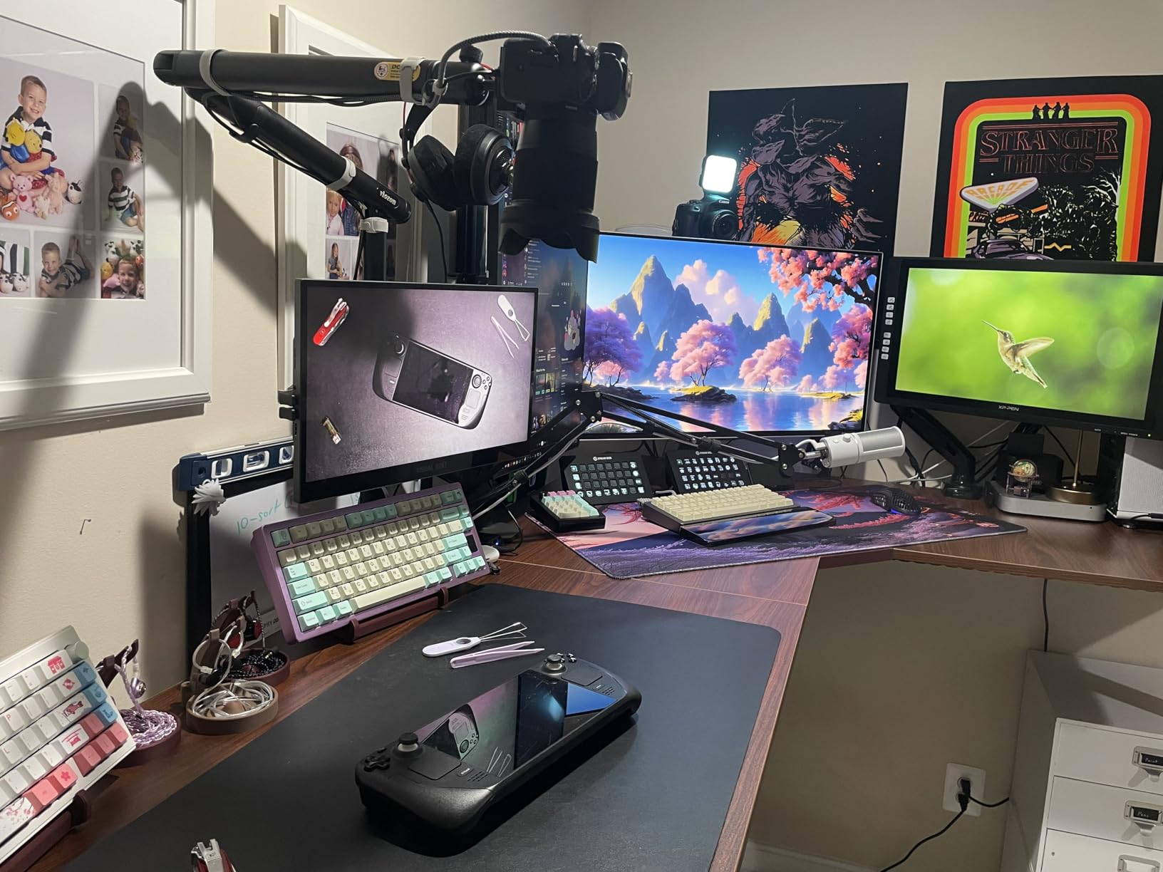 VIVO Black 75 x 63 in Corner Standing Desk, DESK-E3CTB-75 customer photo 2