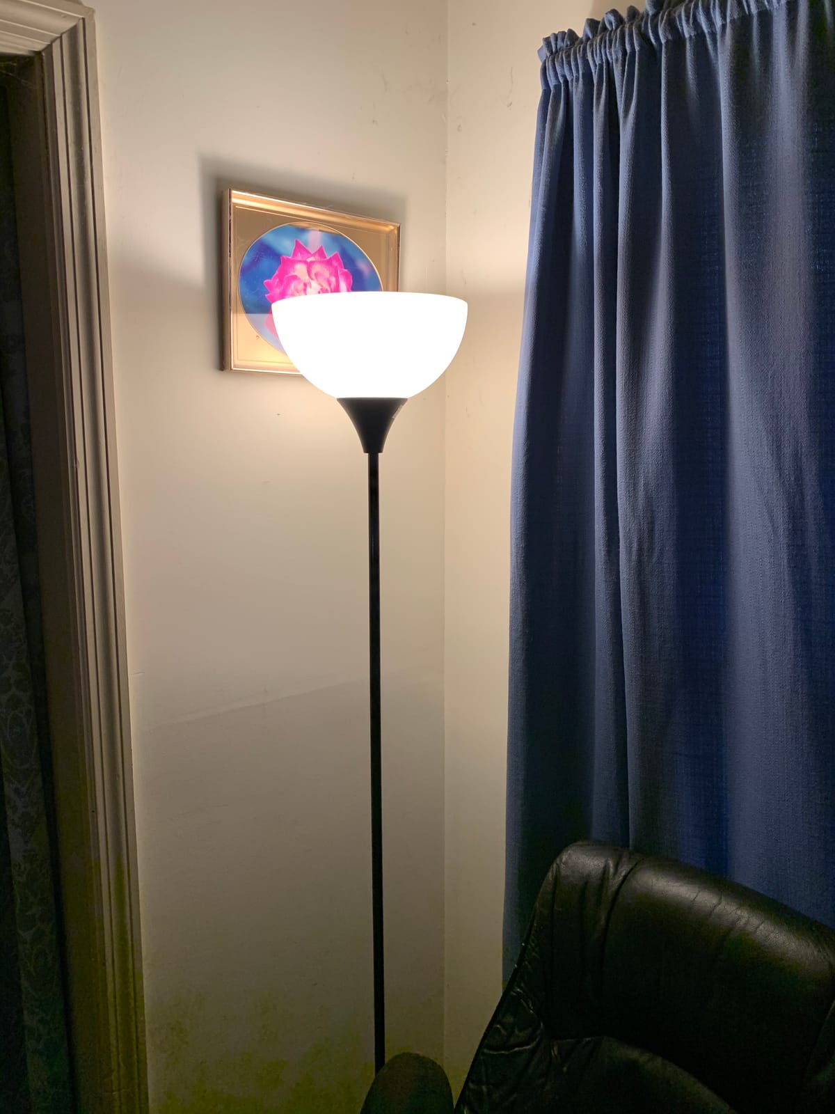 Newhouse Lighting NHFL-JO-WH Joey 71-inch Modern Standing, Torchiere Floor Lamp for Bedrooms, Living Room | Durable Floor Lamp for Home, Office, Reading (White) customer photo 1
