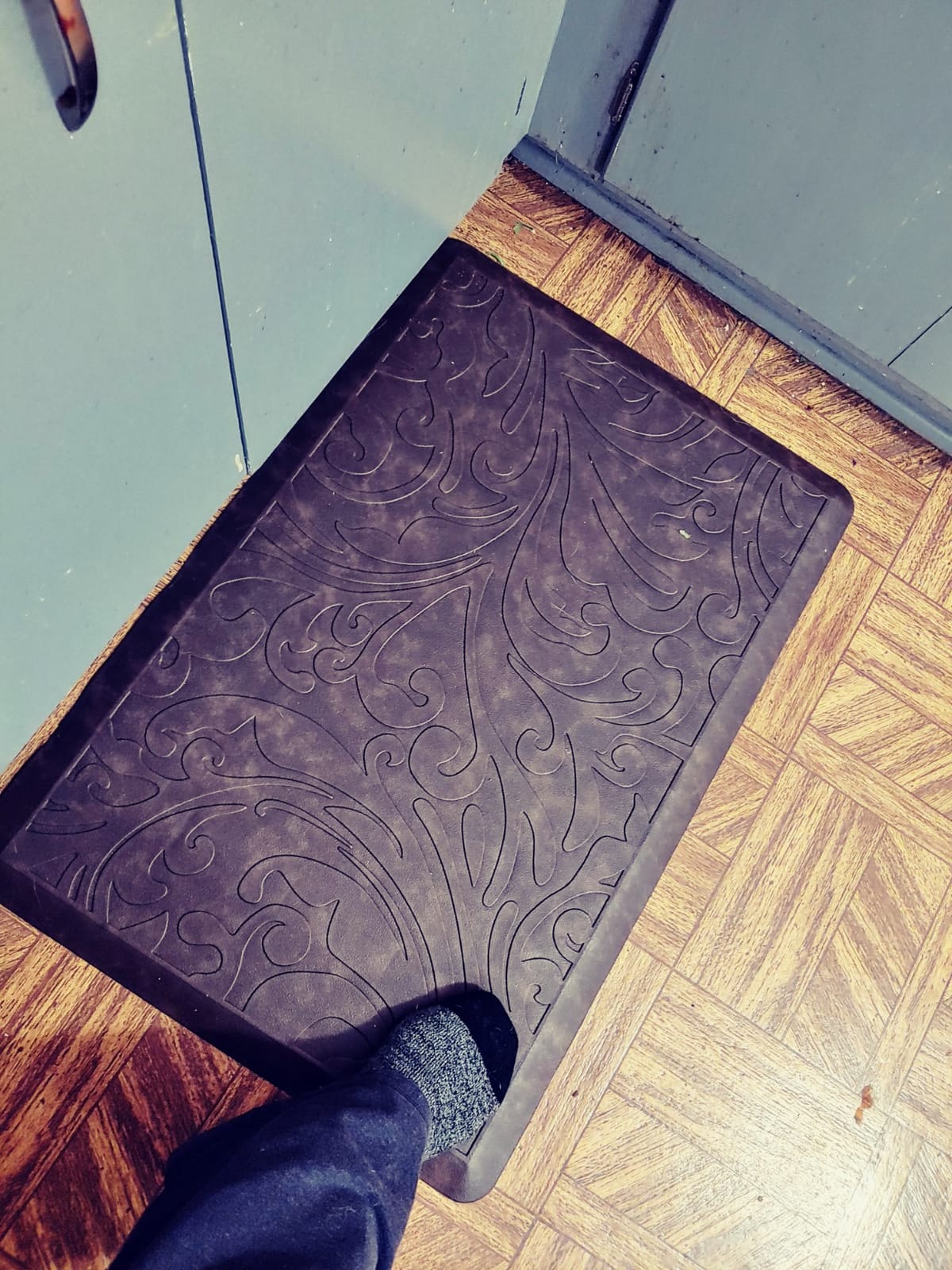 Kitchen Mat Cushioned Anti-Fatigue Comfort Standing Mat Rug for Home, Office | Waterproof Non-Slip Ergonomic Comfort Rug for Sink, Laundry, Desk 17.3