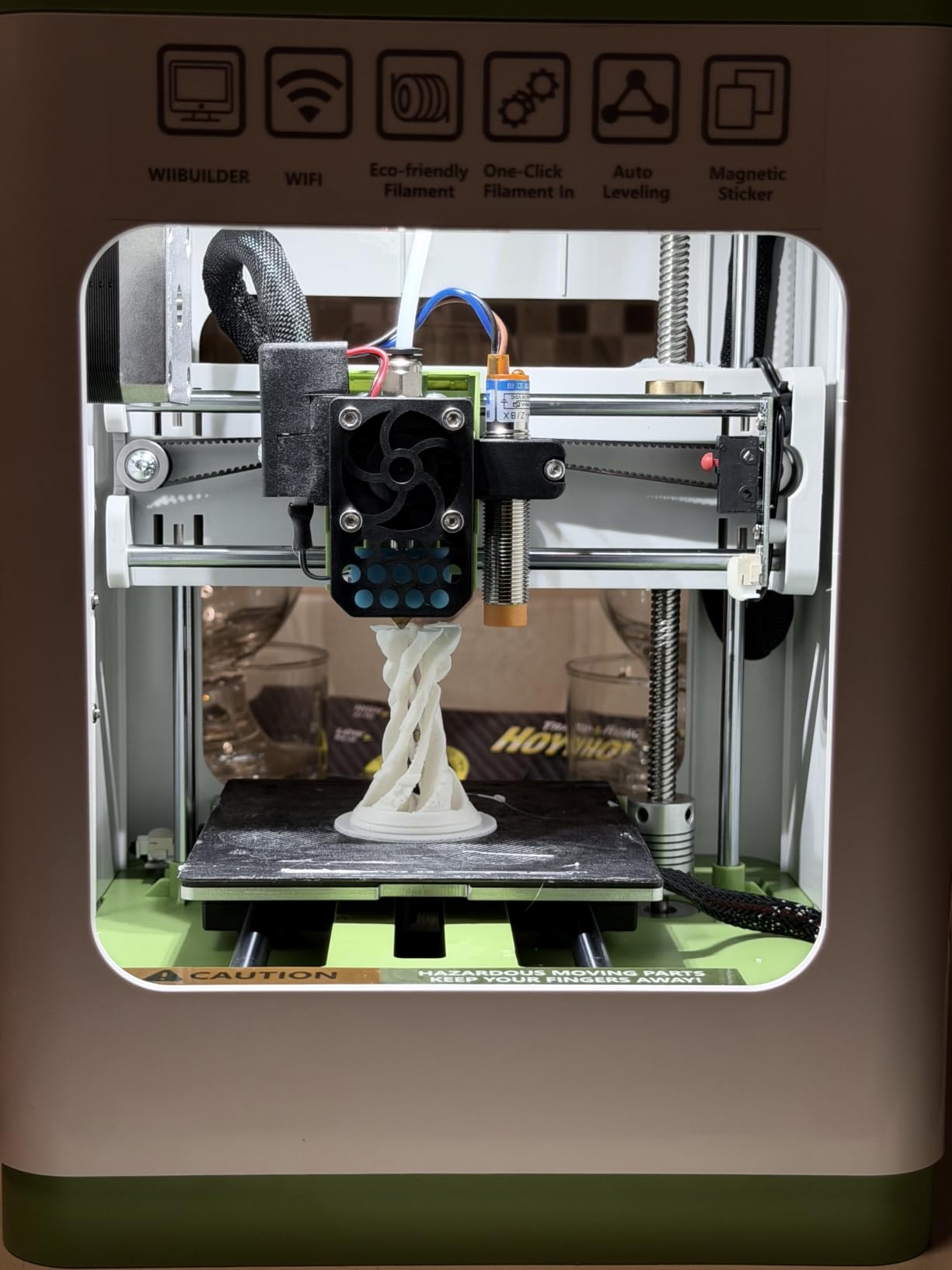 TINA2S Fully Assembled Mini 3D Printer for Kids and Beginners, Starter Kit | Auto Leveling 3D Printing Machine, 10M PLA Filament, SD Card, WiFi Home Printer Compatible with Mac, Windows, Linux customer photo 1