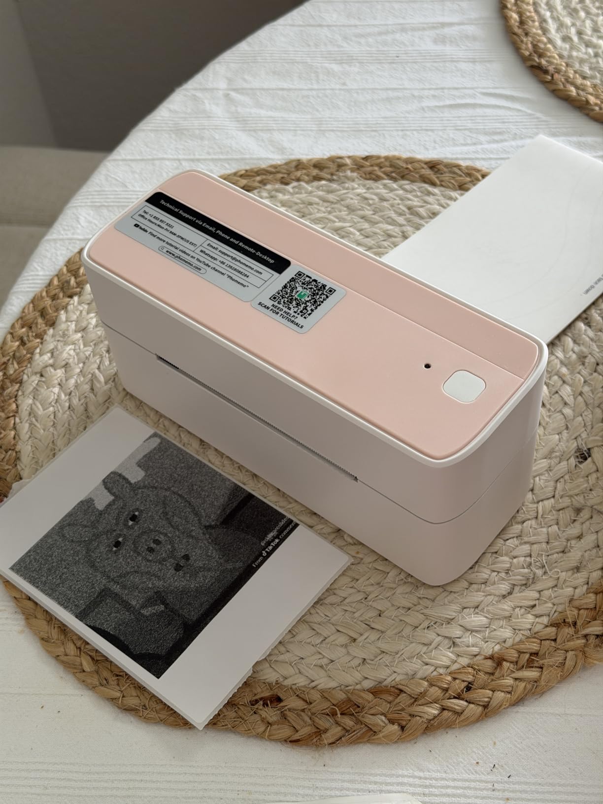 Phomemo Bluetooth Shipping Label Printer, 241BT 4x6 Thermal Label Printer | Wireless Label Printer for Small Business and Shipping Package, Compatible with iPhone, Android, Amazon, Shopify, USPS, Black customer photo 2