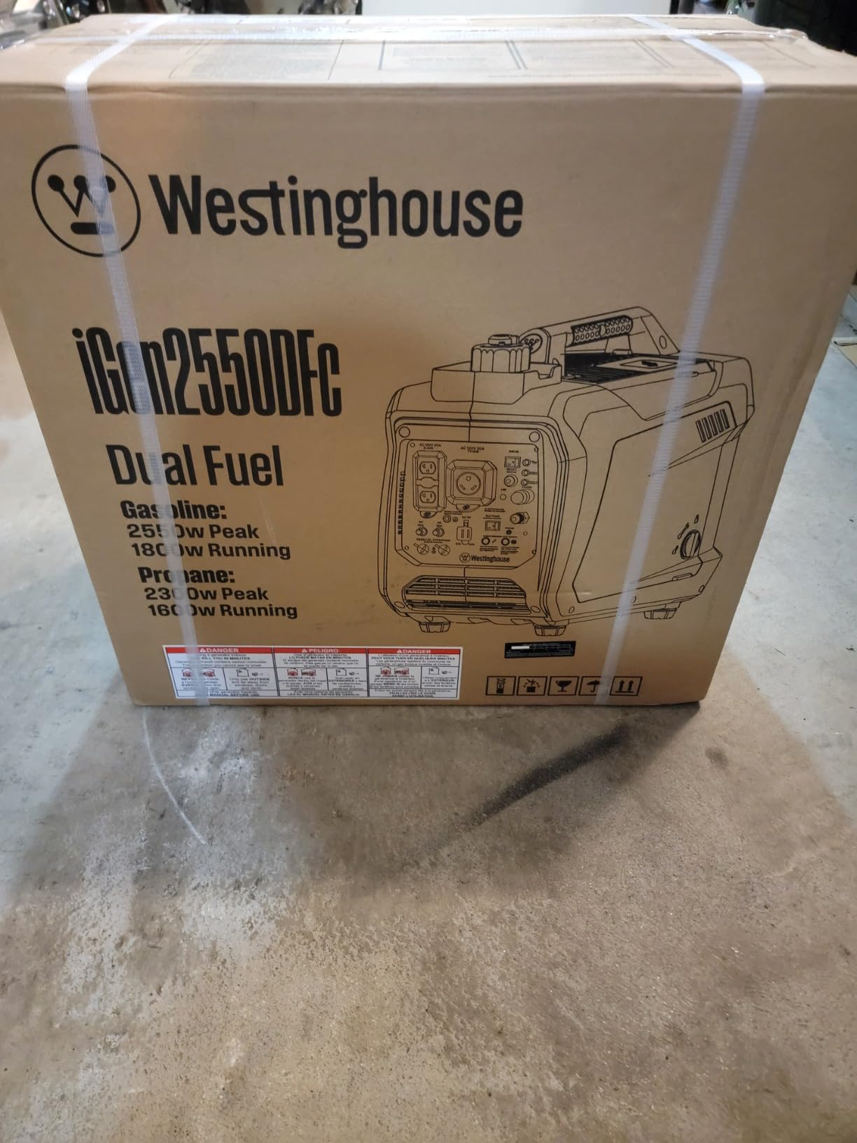 Westinghouse 2550 Peak Watt Super Quiet & Lightweight Portable Inverter Generator, RV Ready 30A Outlet, Gas and Propane Powered, CO Sensor, Parallel Capable, Long Run Time customer photo 2