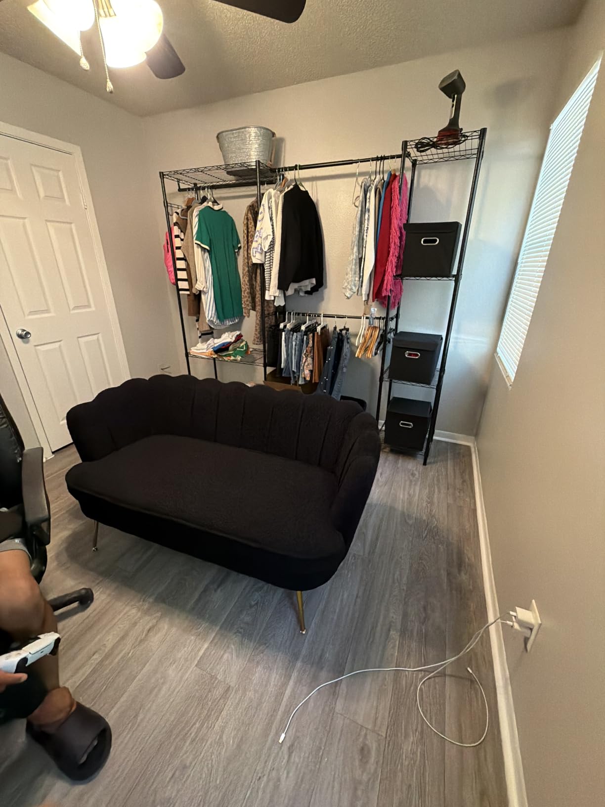 Golpart Heavy Duty Clothes Rack Metal Wardrobe with Adjustable Wire Shelves customer photo 1
