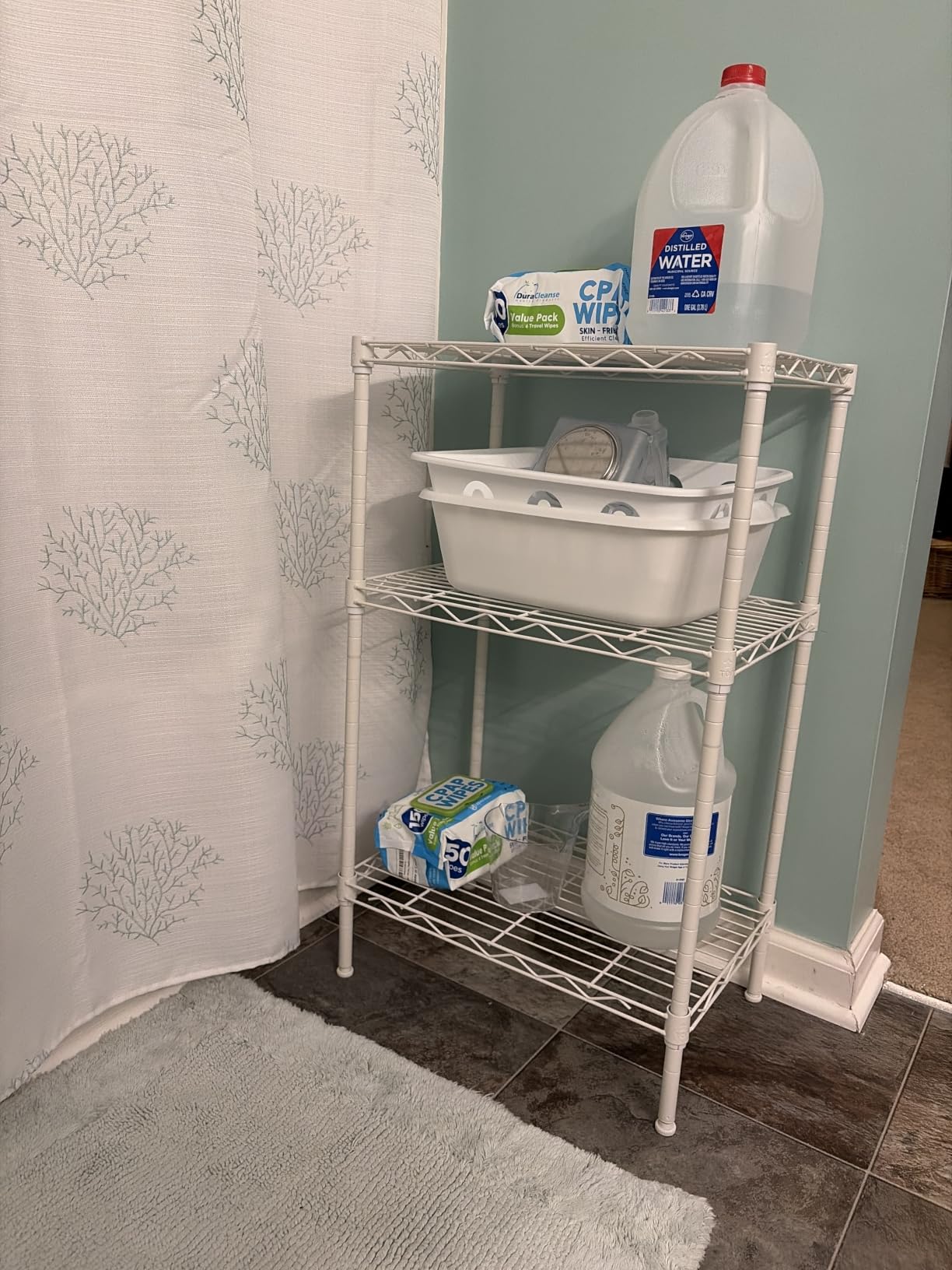 SINGAYE Metal Shelves Wire Shelving Storage Standing Adjustable Shelf Unit customer photo 1