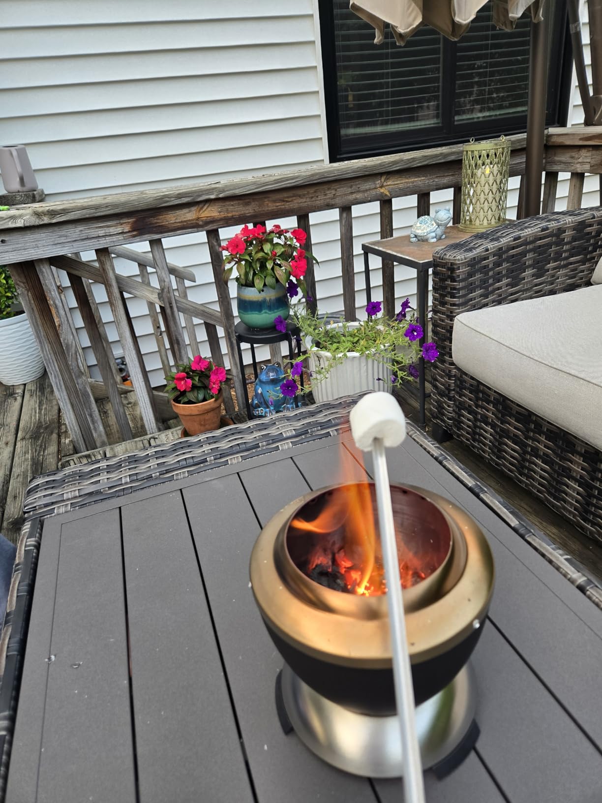 Cuisinart Outdoor Fire Pit, Cleanburn Smokeless System, Wood Burning, 7.5