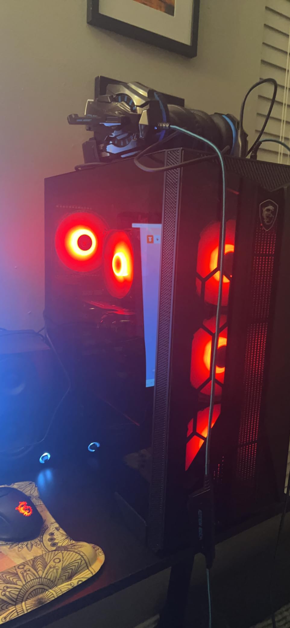 msi Aegis ZS Gaming Desktop, AMD Ryzen 7 7700, GeForce RTX 4060, 16GB RAM, 1TB SSD, RGB Fan Cooling, Wi-Fi 6E, Keyboard & Mouse Included, DIY Friendly, Windows 11 Home-Adv: 7NUC-607US customer photo 2