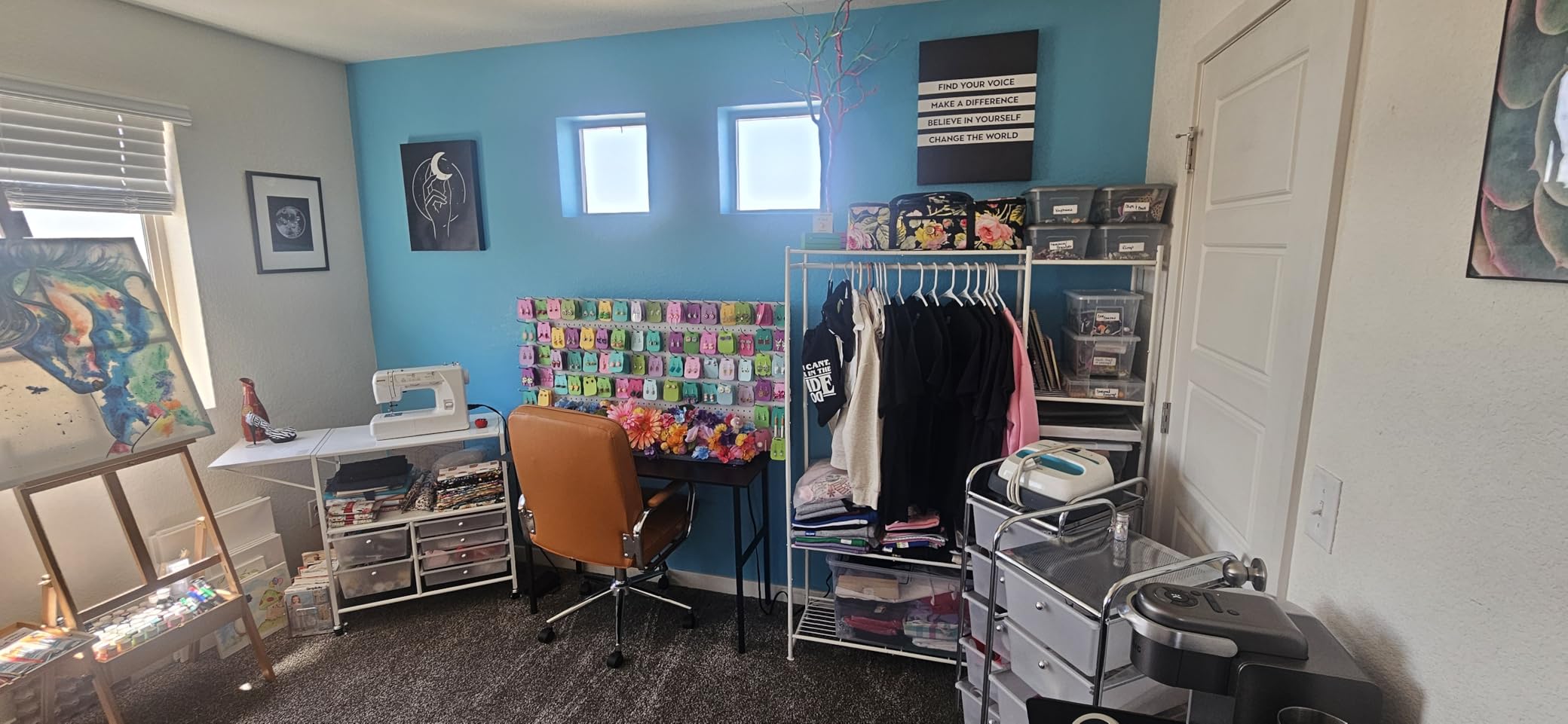HOMIDEC Wardrobe Closet,Portable Clothes Rack with 4 Tiers Shelves customer photo 2