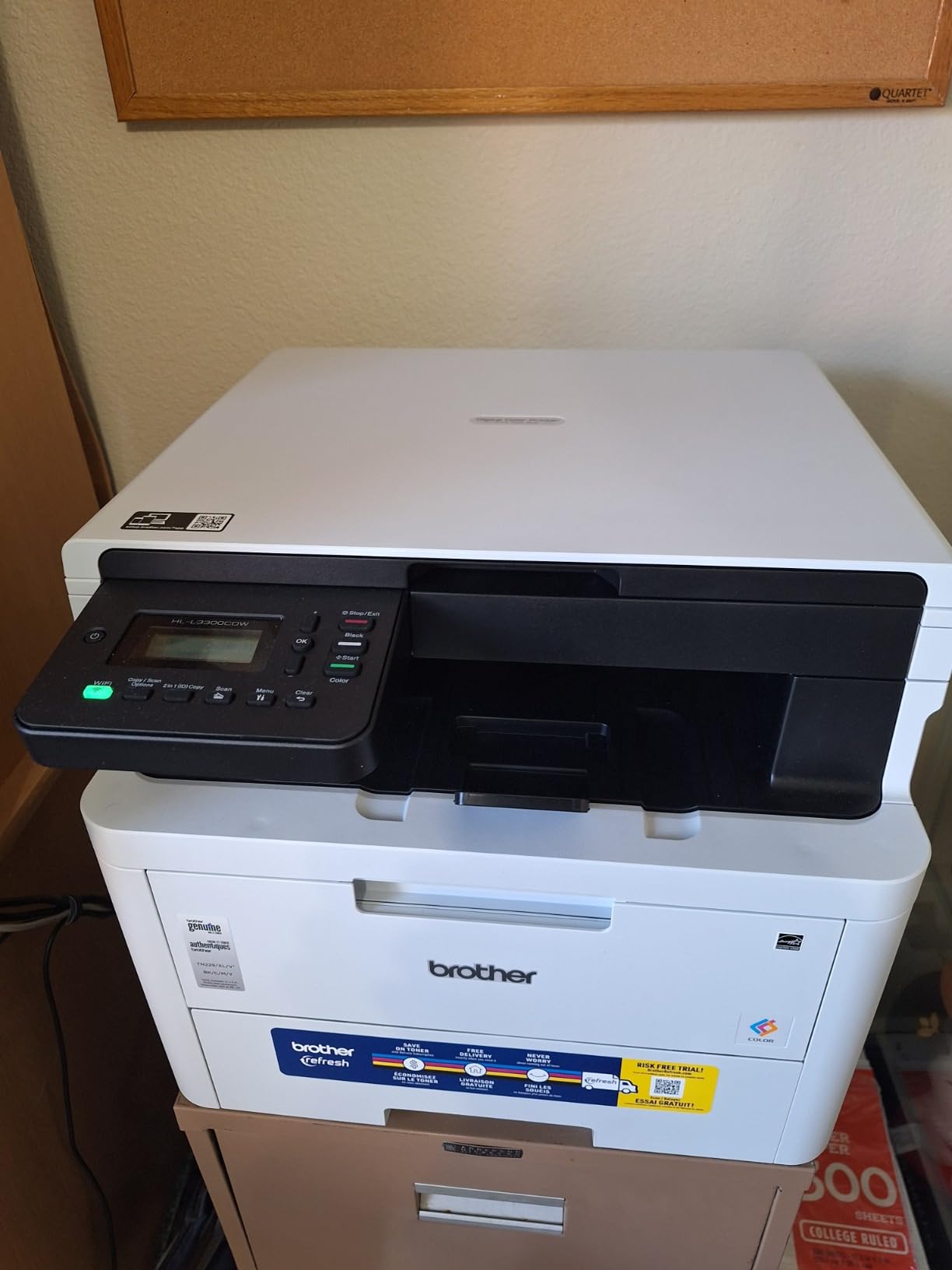 Brother HL-L3300CDW Wireless Digital Color Multi-Function Printer with Laser Quality Output, Copy & Scan, Duplex, Mobile | Includes 2 Month Refresh Subscription Trial, Works with Alexa customer photo 1