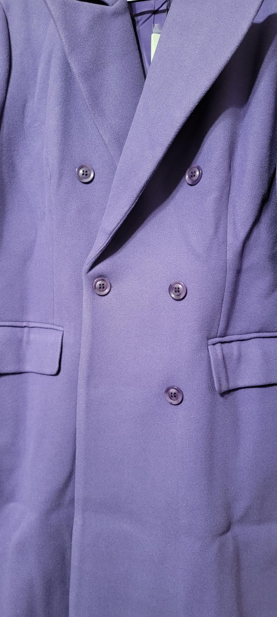 IDEALSANXUN Womens Long Wool Coat Double Breasted Trench Coat Fall Winter Clothes customer photo 2