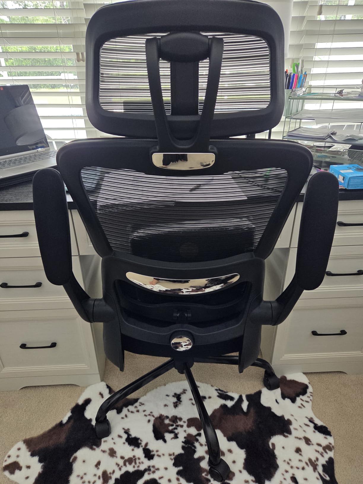 TRALT Office Chair Ergonomic Desk Chair - Gaming Chair with Lumbar Support | 330 LBS Home Office Desk Chairs with Headrest, Reading Chair with Flip-up Armrests, Comfortable Computer Chairs (1, White) customer photo 2