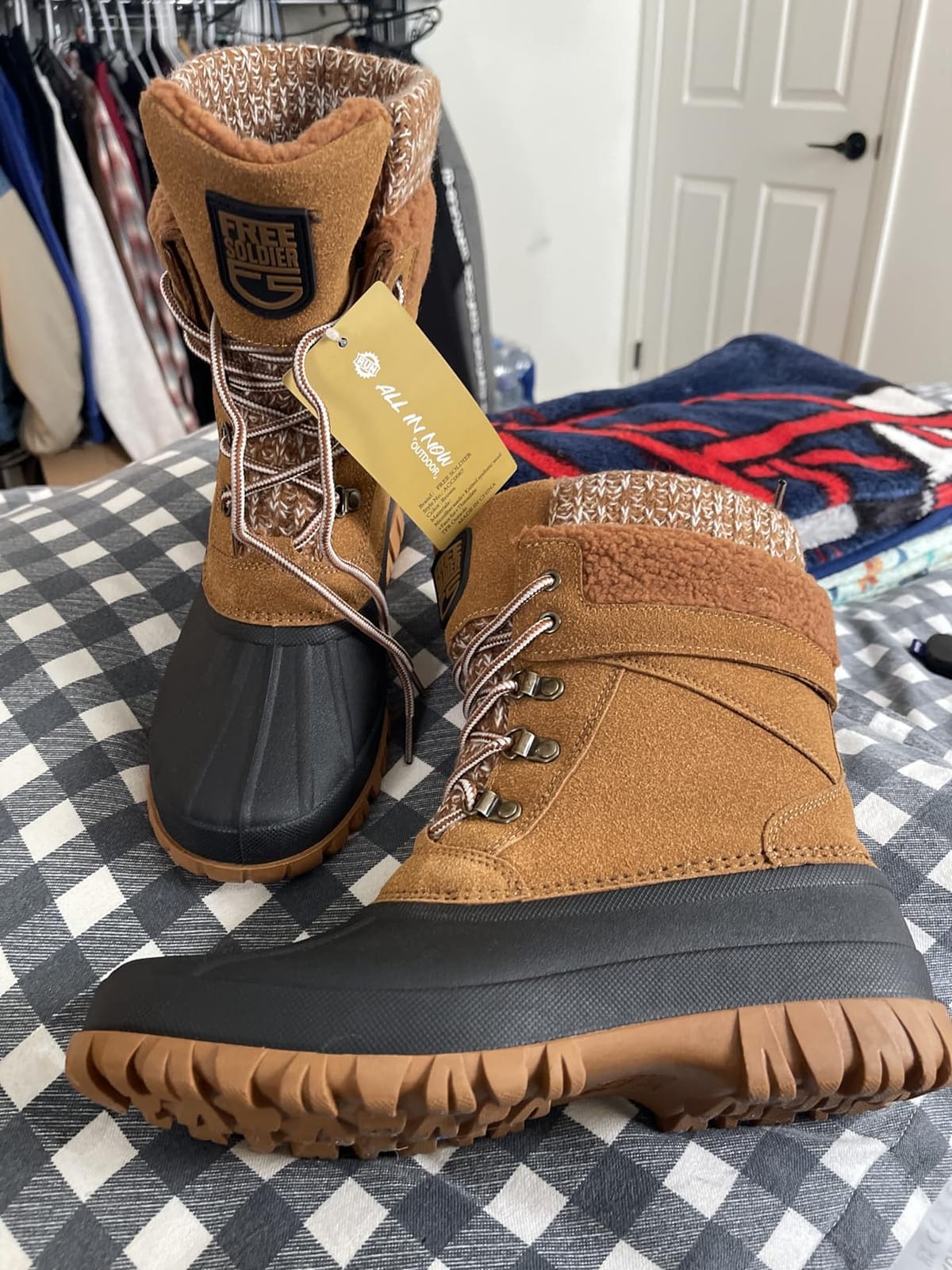 FREE SOLDIER Women's Waterproof Winter Cold Weather Snow Boots for Women Outdoor Fashion Duck Boots Comfortable Insulated customer photo 2