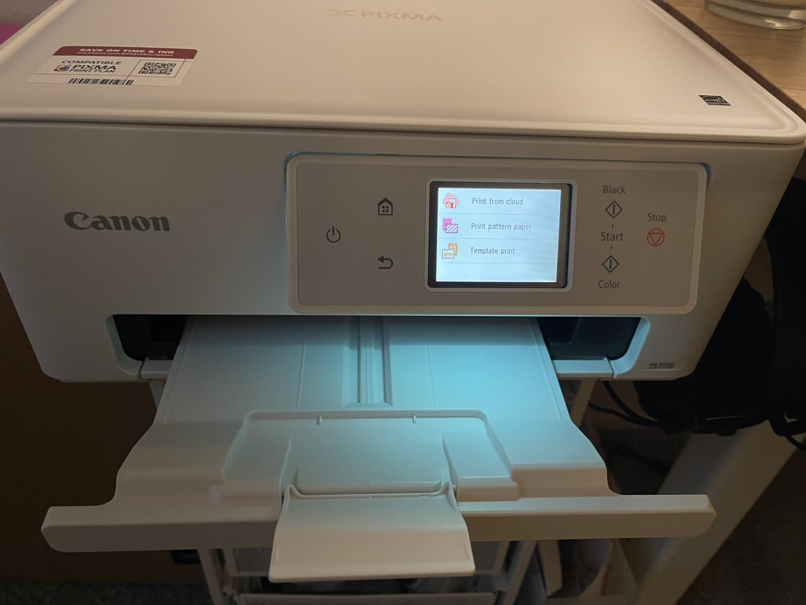 Canon PIXMA TS7720 Wireless All-in-One Color Inkjet Printer – Print, Copy, Scan – Auto Duplex, 15/10 PPM, 2.7” Touchscreen, Compact Home Photo Printer with Easy Setup customer photo 2