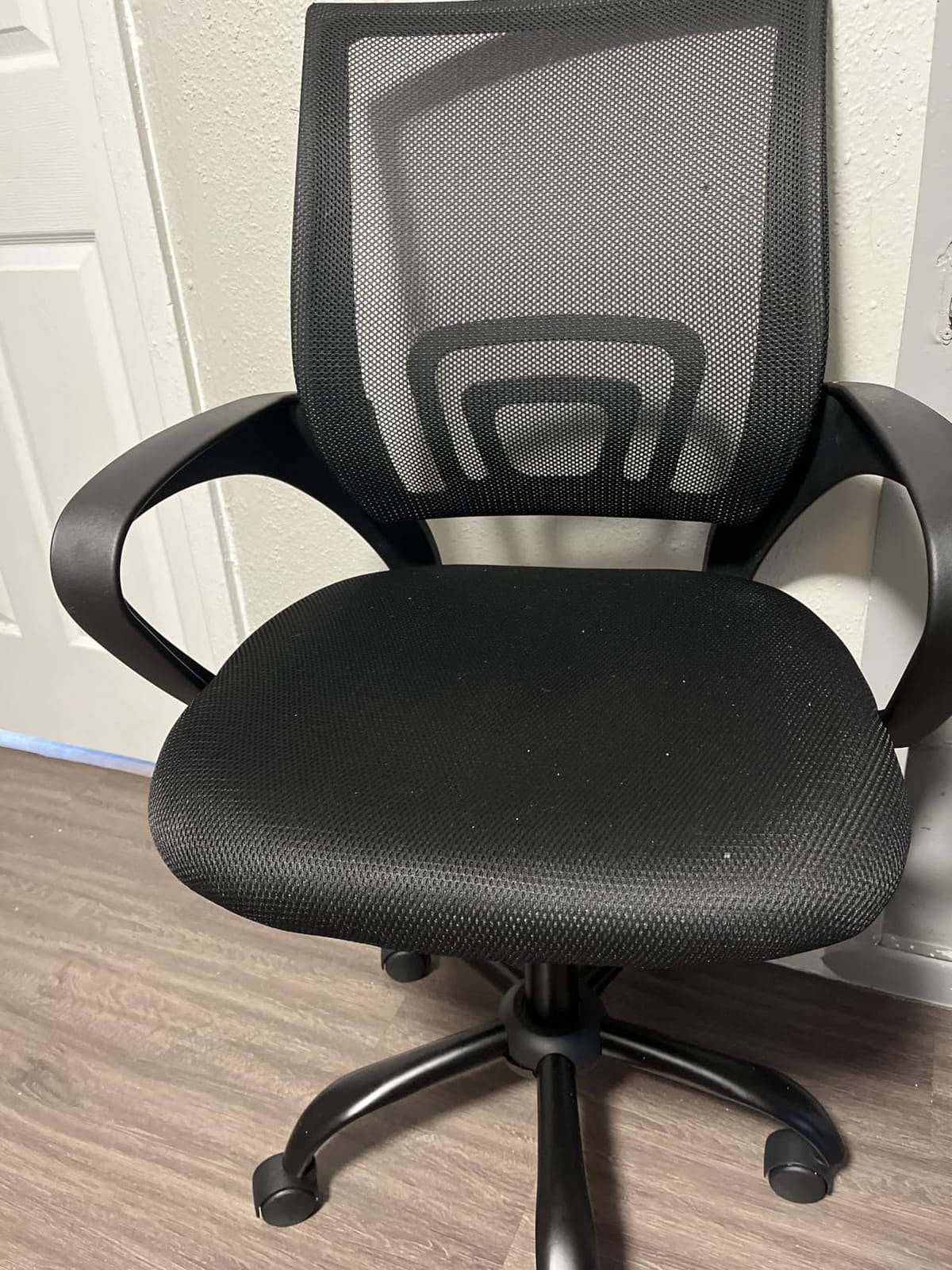 PayLessHere Office Chair | Black | with Lumbar Support, Adjustable Height | Ergonomic Armrests, 360 Swivel Base & Smooth Casters | Computer Chair for Office, Home, Conference Rooms | Pack of 1 customer photo 2