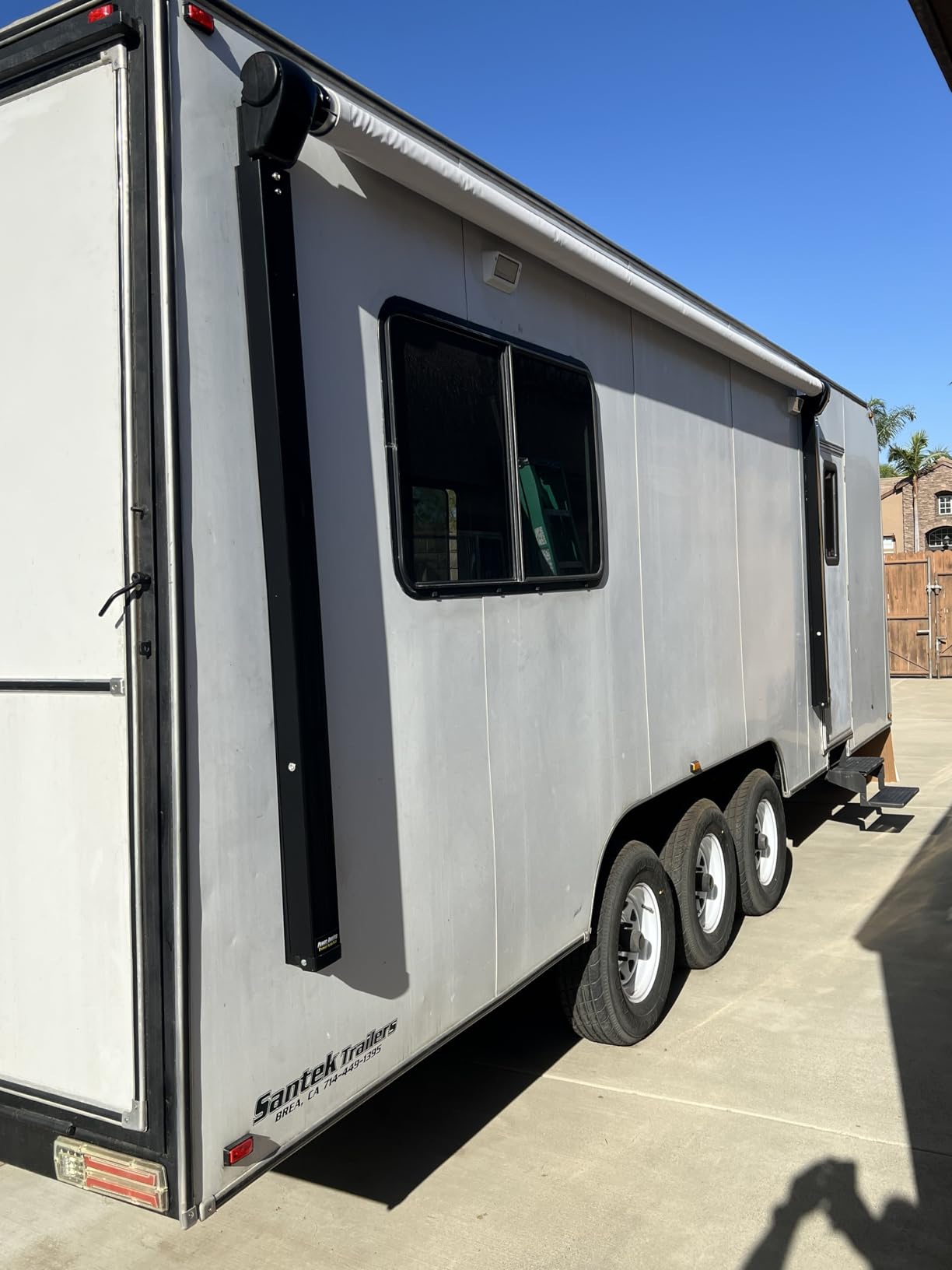 Black Electric Power RV Awning Frame and Fabric Assemblies Full Set for RV,5th Wheel,Travel Trailers,Toy Haulers,and Motorhome RV Trailer Awning for Home or Camper (18Feet, Black Solid) customer photo 1