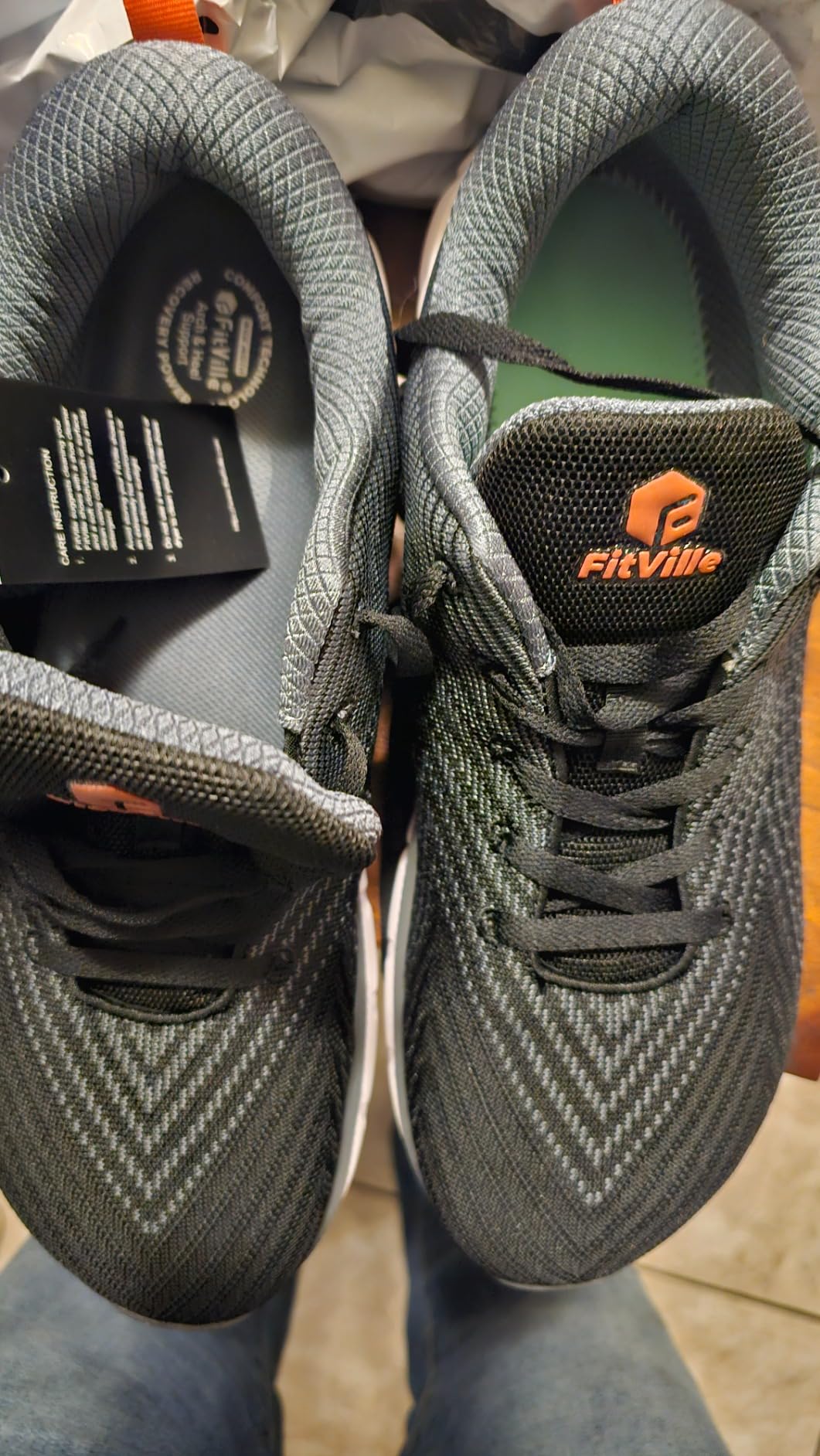 FitVille Extra Wide Toe Box Walking Running Shoes for Men - FlowCore customer photo 1