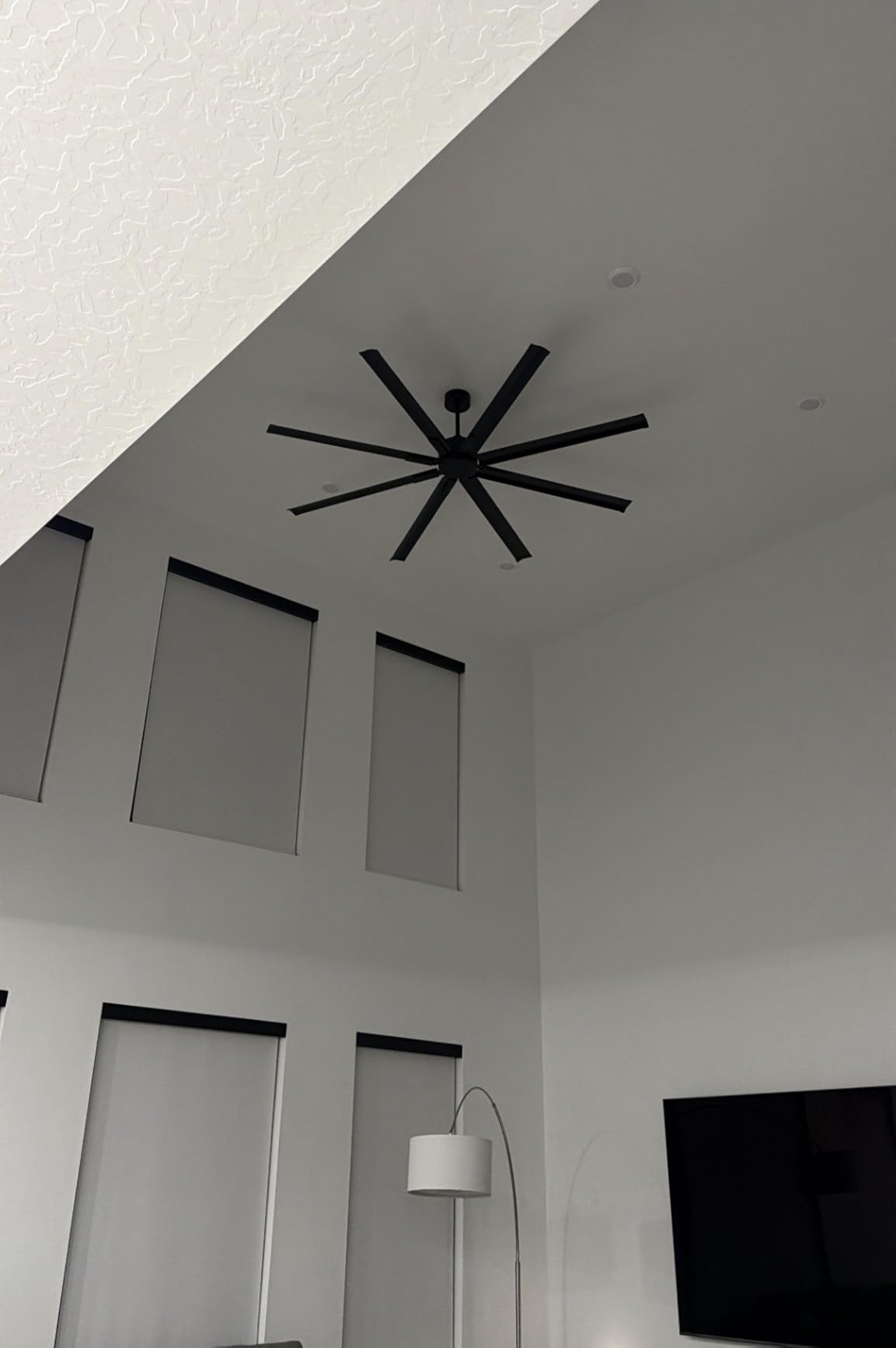 ZMISHIBO 84 Inch Heavy-Duty Ceiling Fan without Light, 8 Aluminum Blades customer photo 1