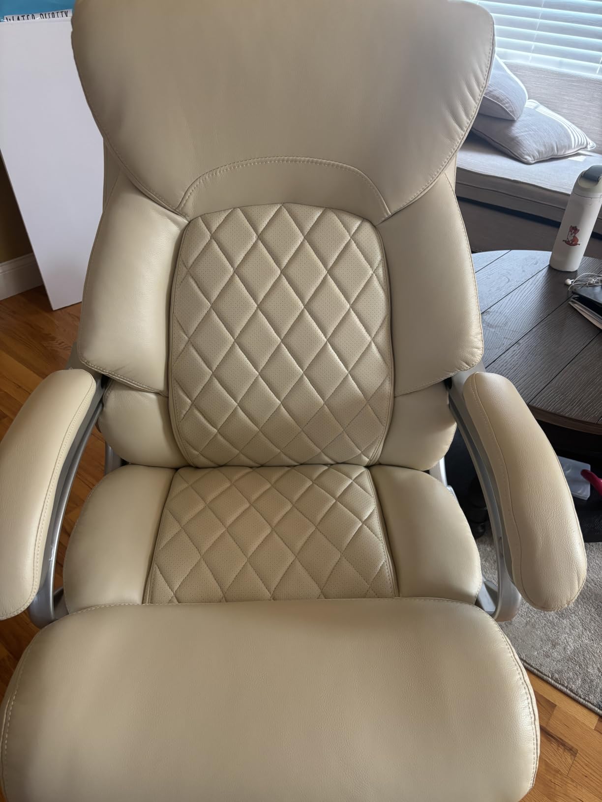 Big and Tall Office Chair for Heavy People, 500LBS High Back Extra Wide Heavy Duty Executive Office Chair Comfortable for Home Office, Large Computer Desk Chair with Adjustable Lumbar Support Brown customer photo 1