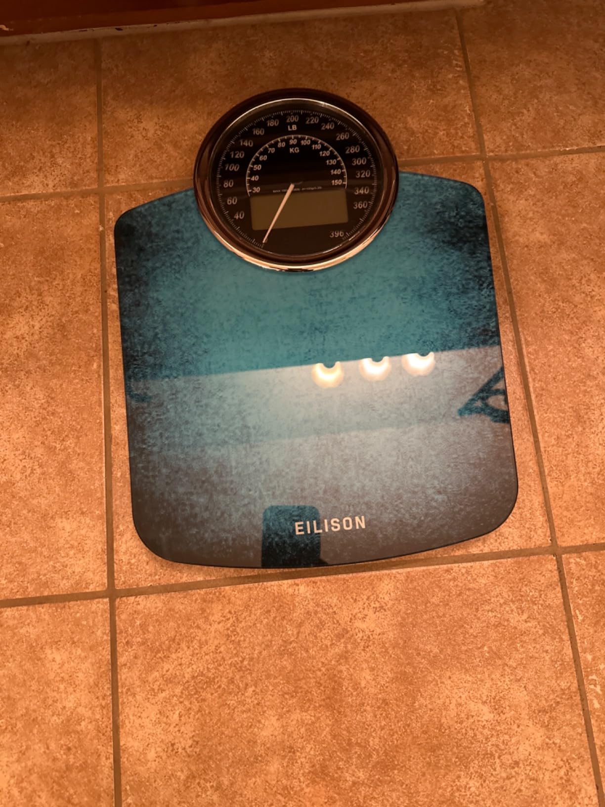 EILISON 2-in-1 Digital & Analog Bathroom Scale, 400 lbs, Large Display customer photo 1