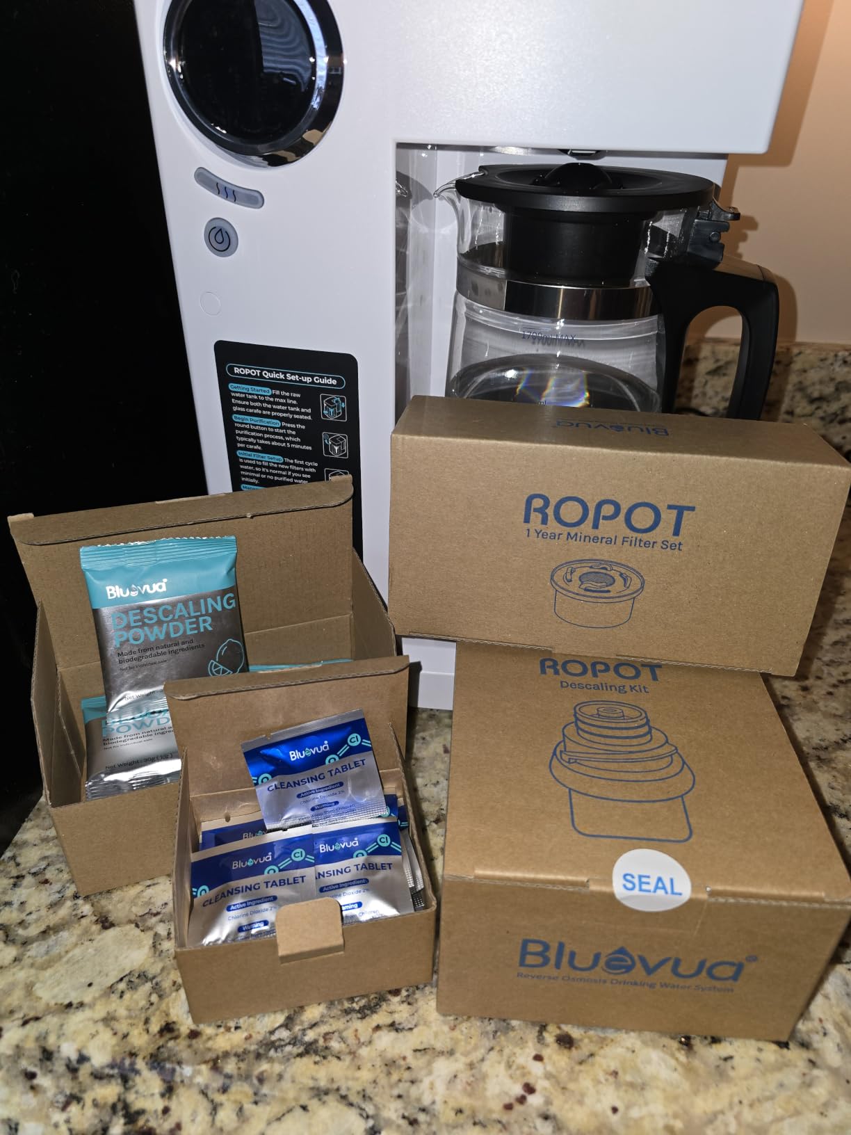 Bluevua RO100ROPOT Countertop Reverse Osmosis Water Filter System customer photo 1