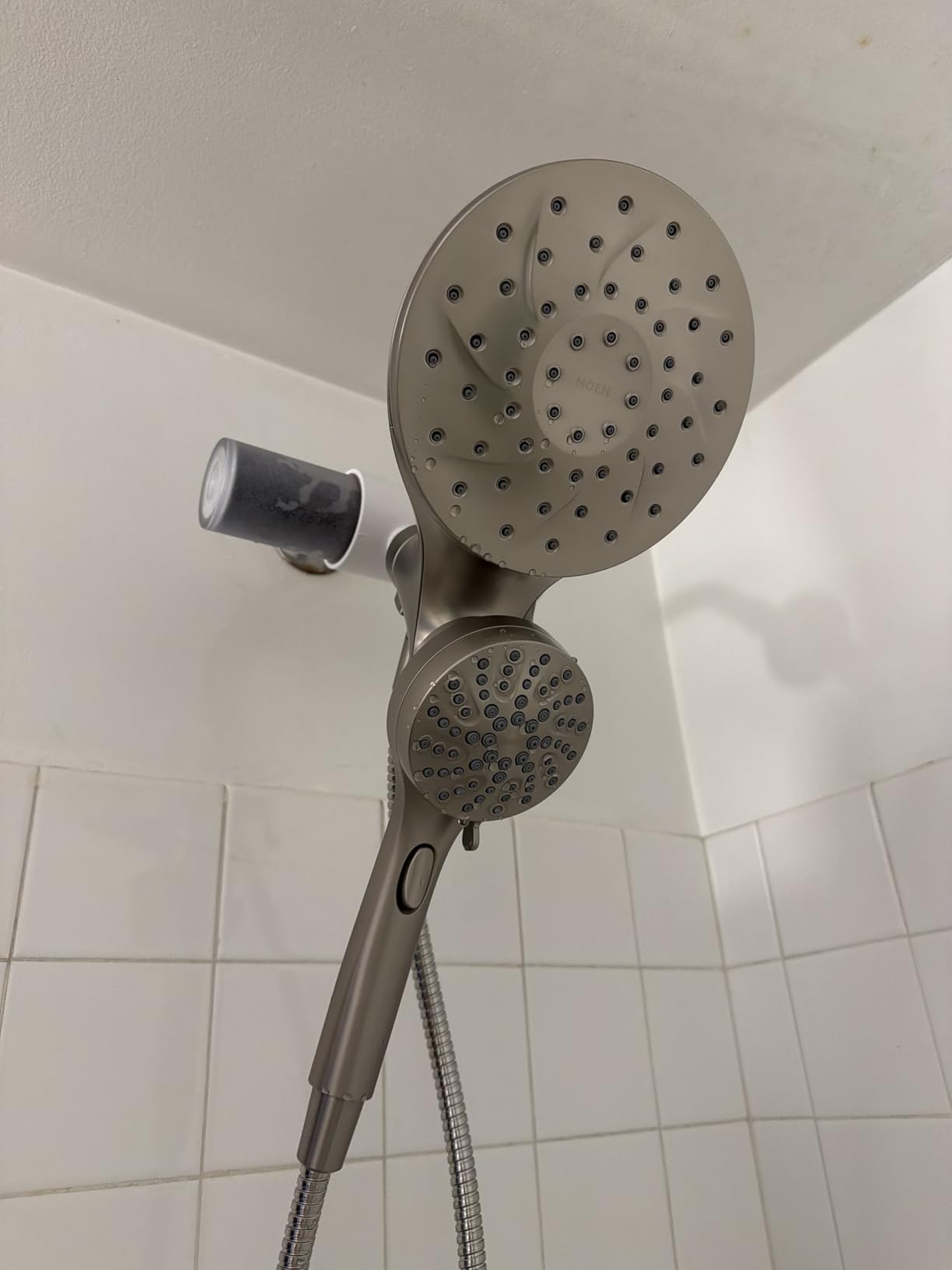 Moen 26009BL Engage 2-in-1 Showerhead & Handshower Combo, Black customer photo 1