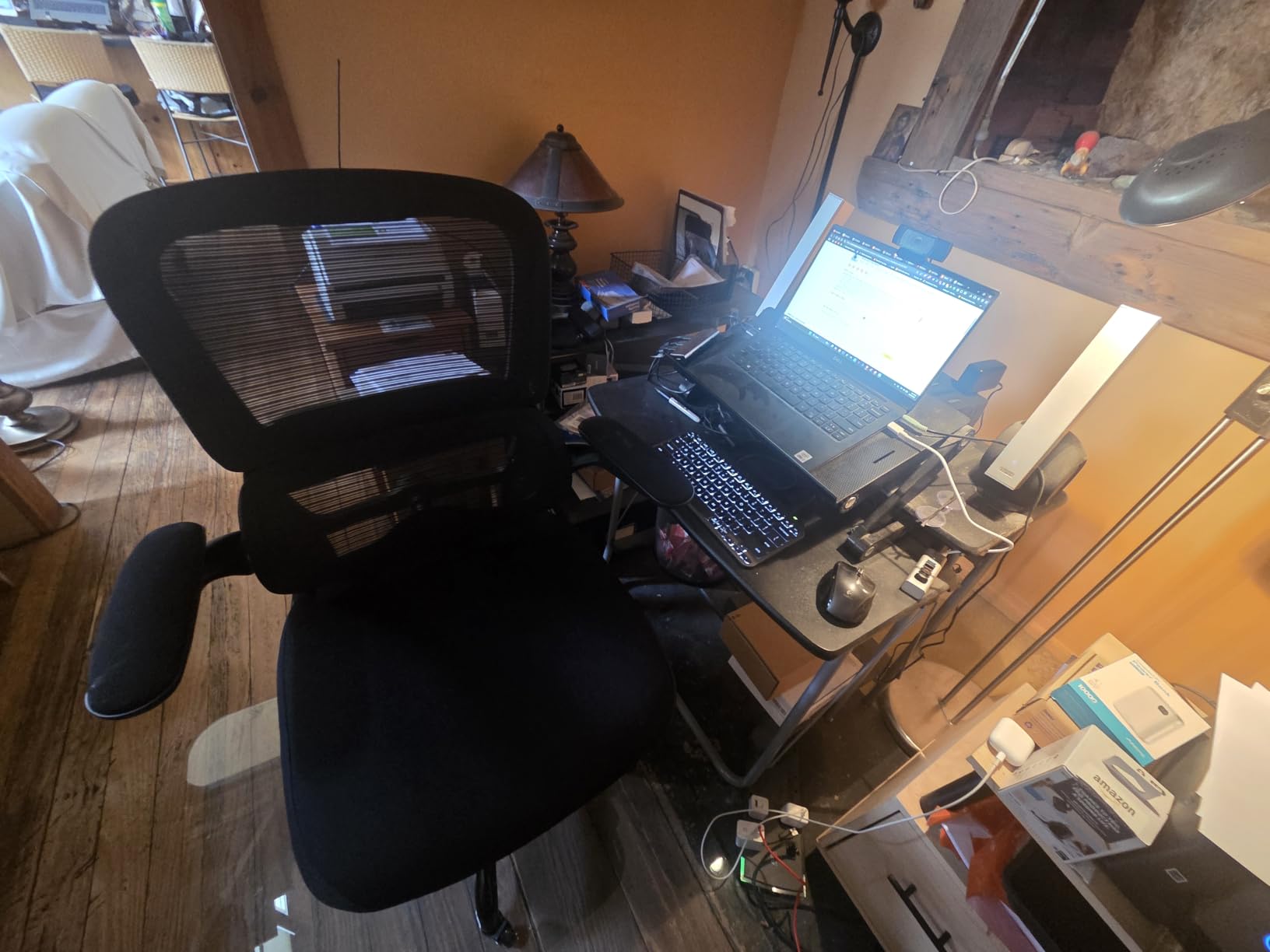 TRALT Office Chair - Ergonomic Desk Chair with Adjustable Lumbar Support, Mesh Computer Chair, Executive Chair for Home Office Comfortable Lumbar Support (White+Black) customer photo 1