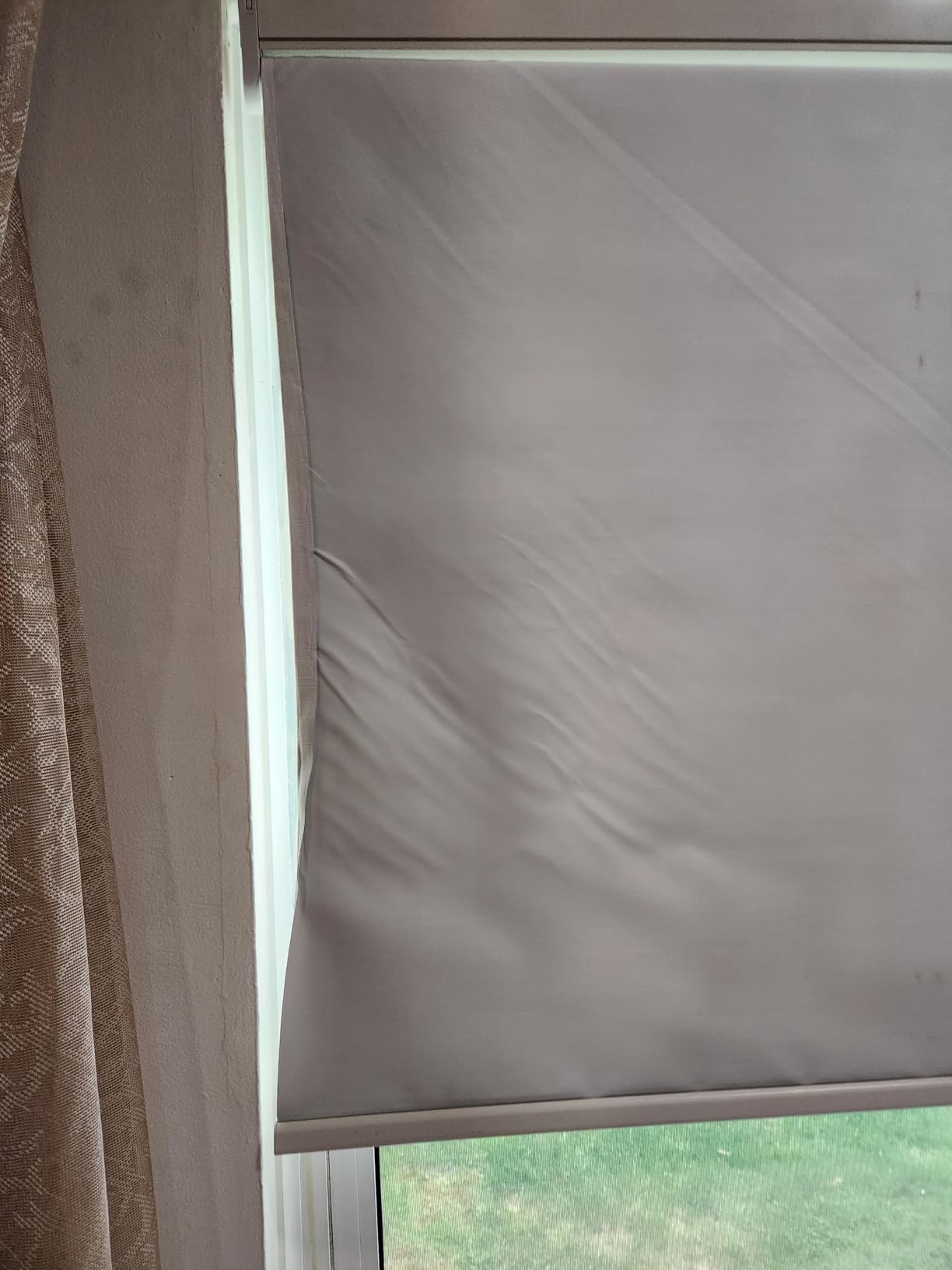 Motorized Blinds with Remote Roller Shades White, 34 x 72 customer photo 1