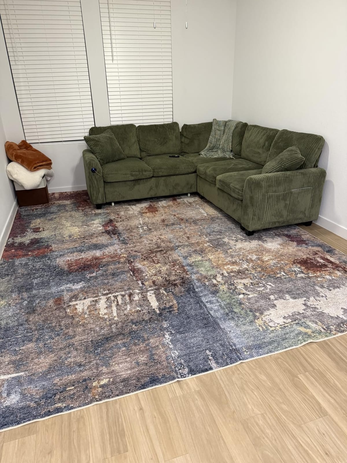 Lahome Modern Abstract Living Room Rug 8x10, Washable 8x10 Area Rugs for Bedroom Stain Resistant Non Slip, Large Red Soft Indoor Carpet for Dining Room Table Home Decor customer photo 1