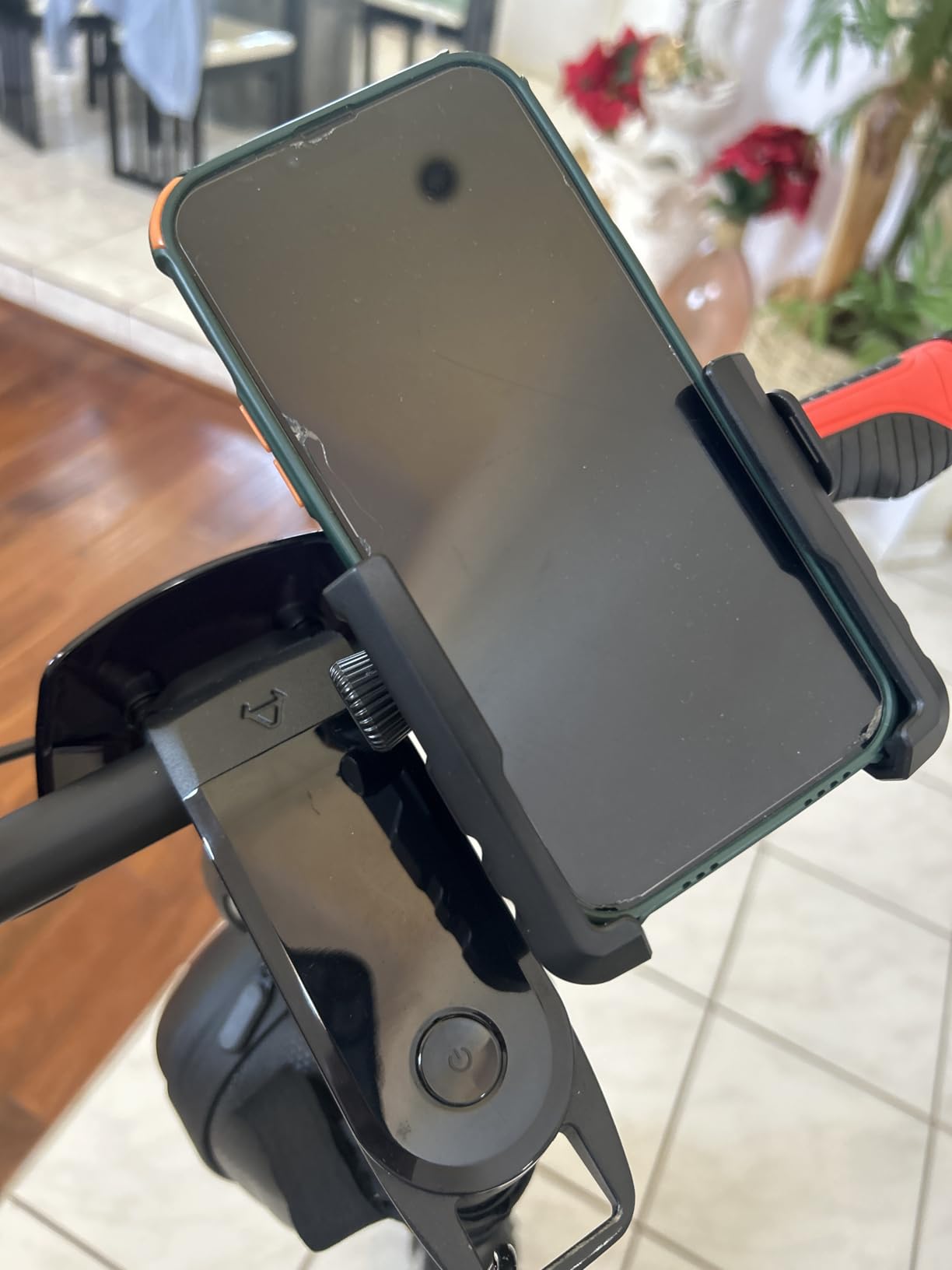 JOYROOM Motorcycle Bike Phone Holder Mount - [Not Block Camera] Bicycle Phone Holder Handlebar Cell Phone Clamp - [Silicone Wrapped] Scooter Phone Holder for iPhone Samsung 4.7''-7'' Smartphones customer photo 1